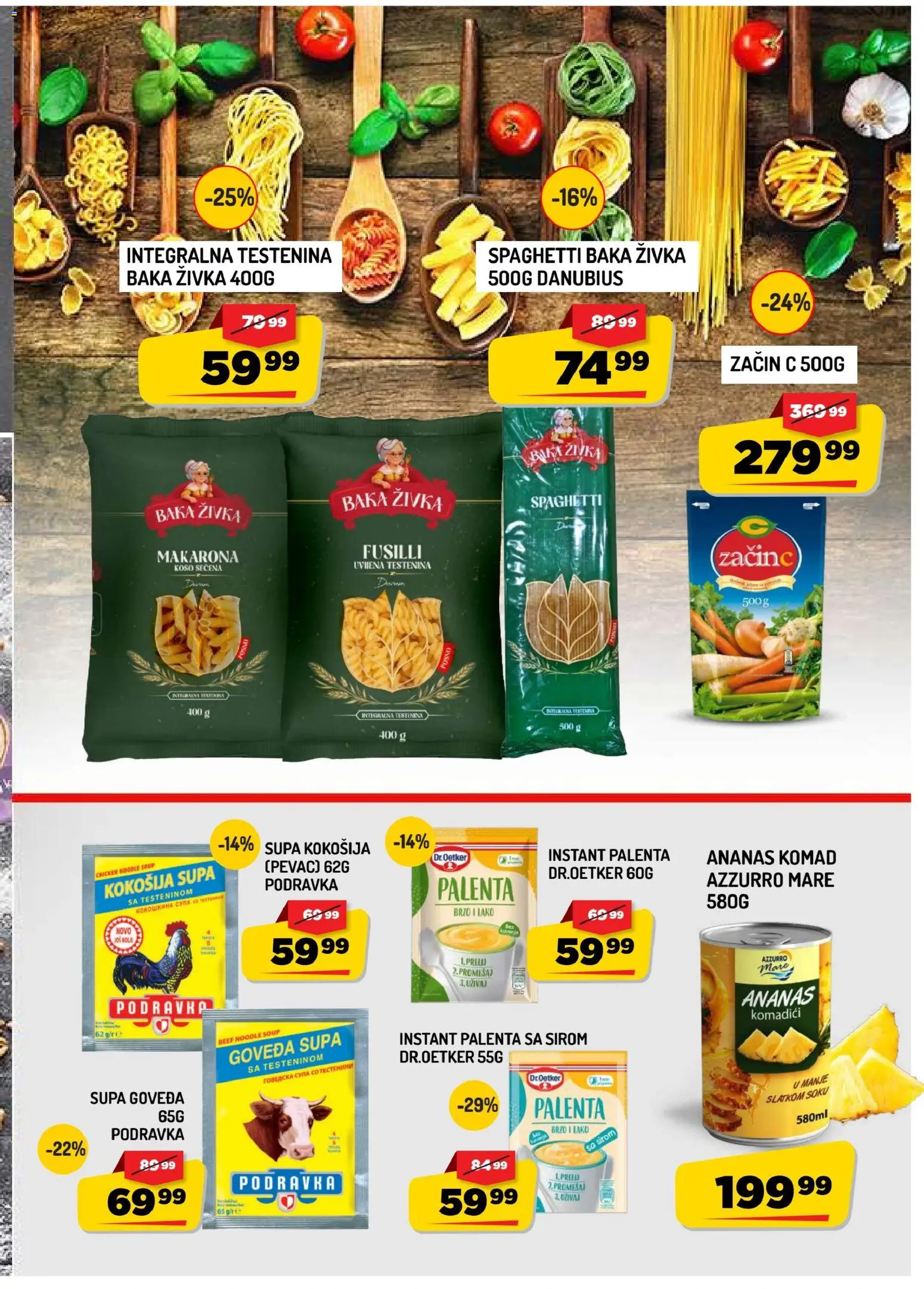 Aman katalog - važi od 25.09.2026 | Strana: 9 | Proizvode: Testenina, Pasta, Dr. Oetker, Podravka