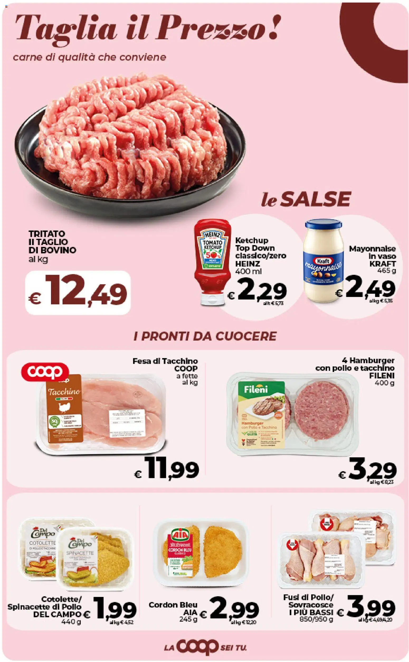 Volantino Ipercoop del 09.06.2026 | Pagina: 20 | Prodotti: Bovino, Ketchup, Top, Vaso