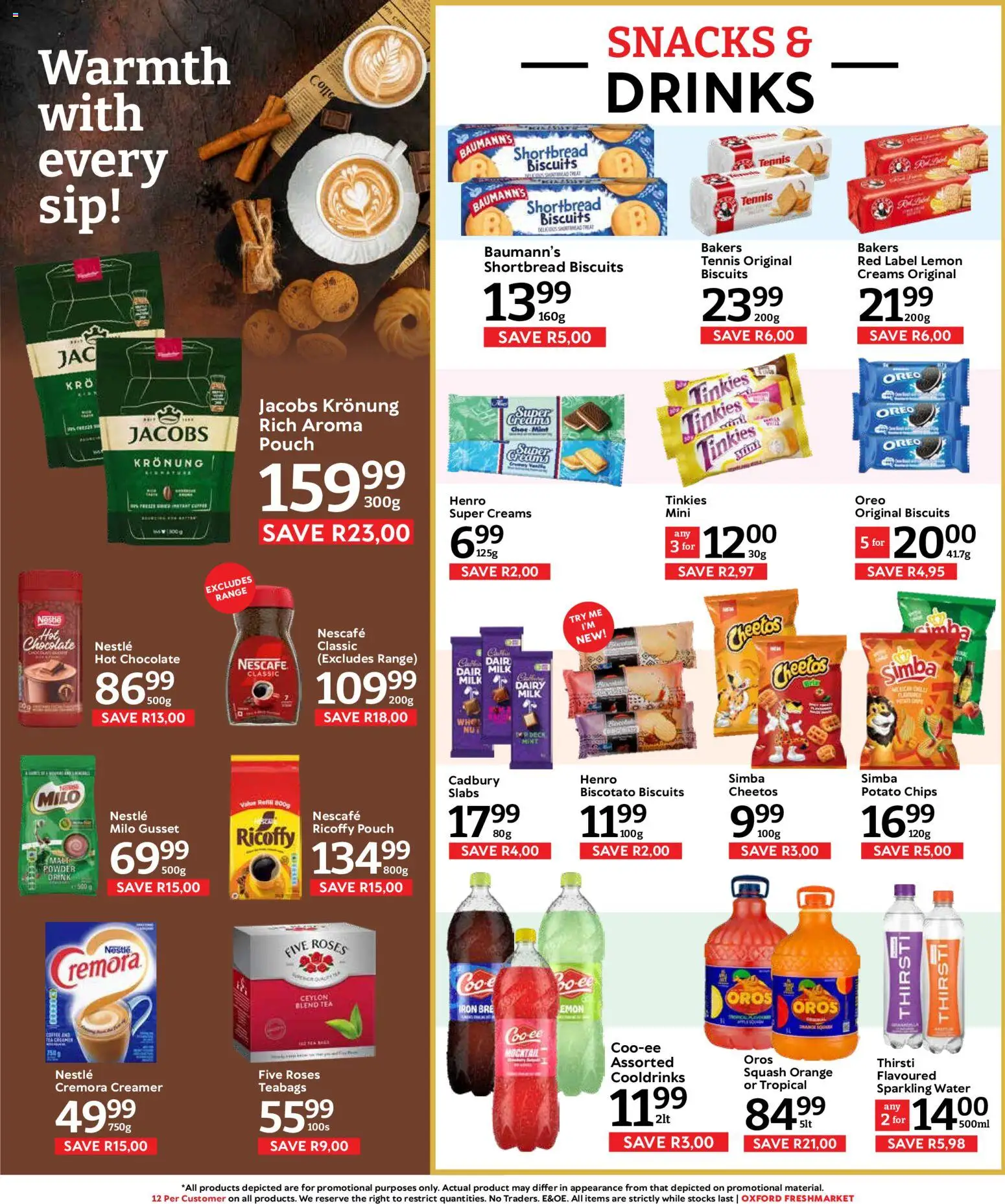 New Oxford Freshmarket catalogue – valid from 22/07/2026 | Page: 9 | Products: Squash, Creamer, Chips, Lemon