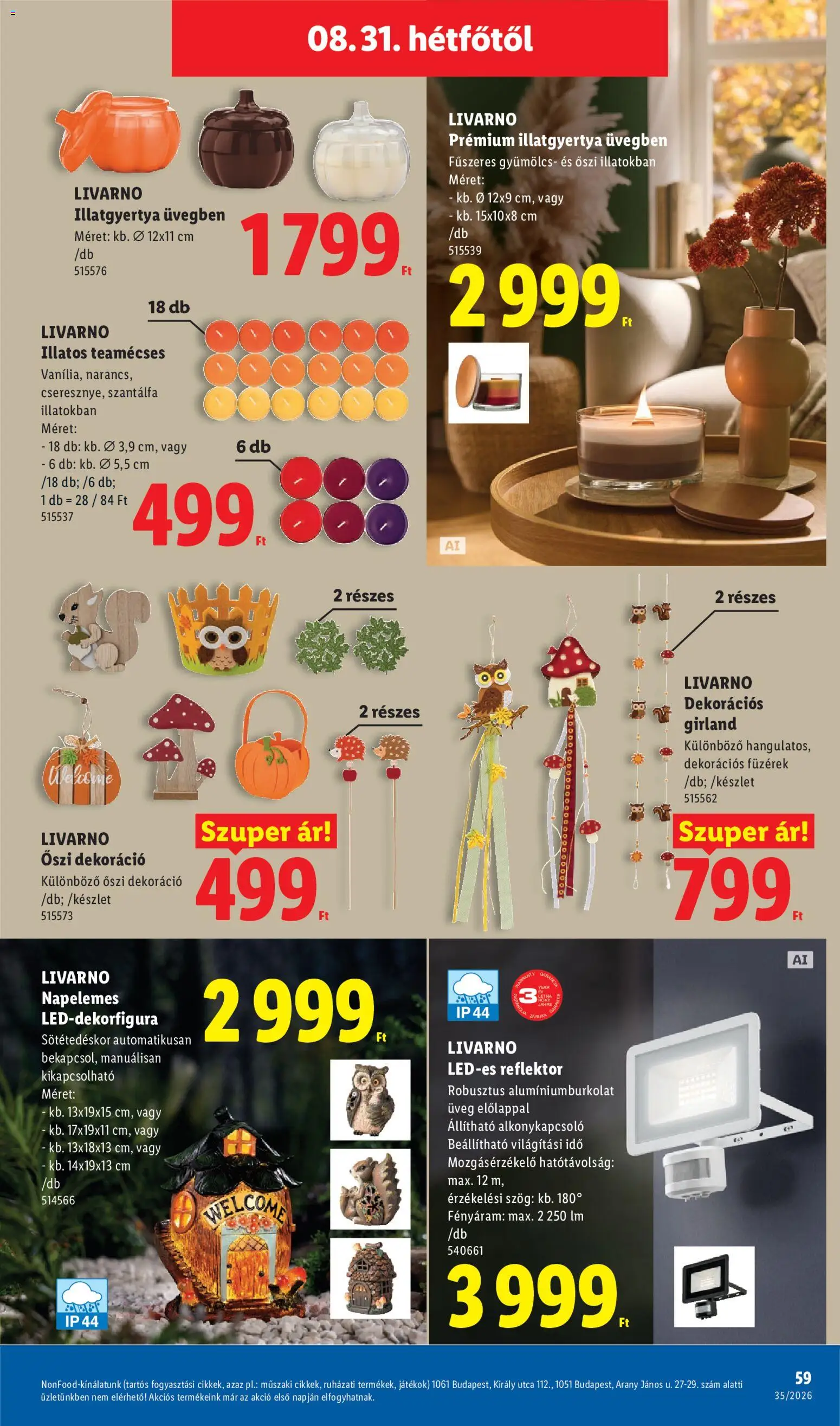 Lidl akciós ujság - amely érvényes a következő dátumtól: 2026.08.27. | Oldal: 59