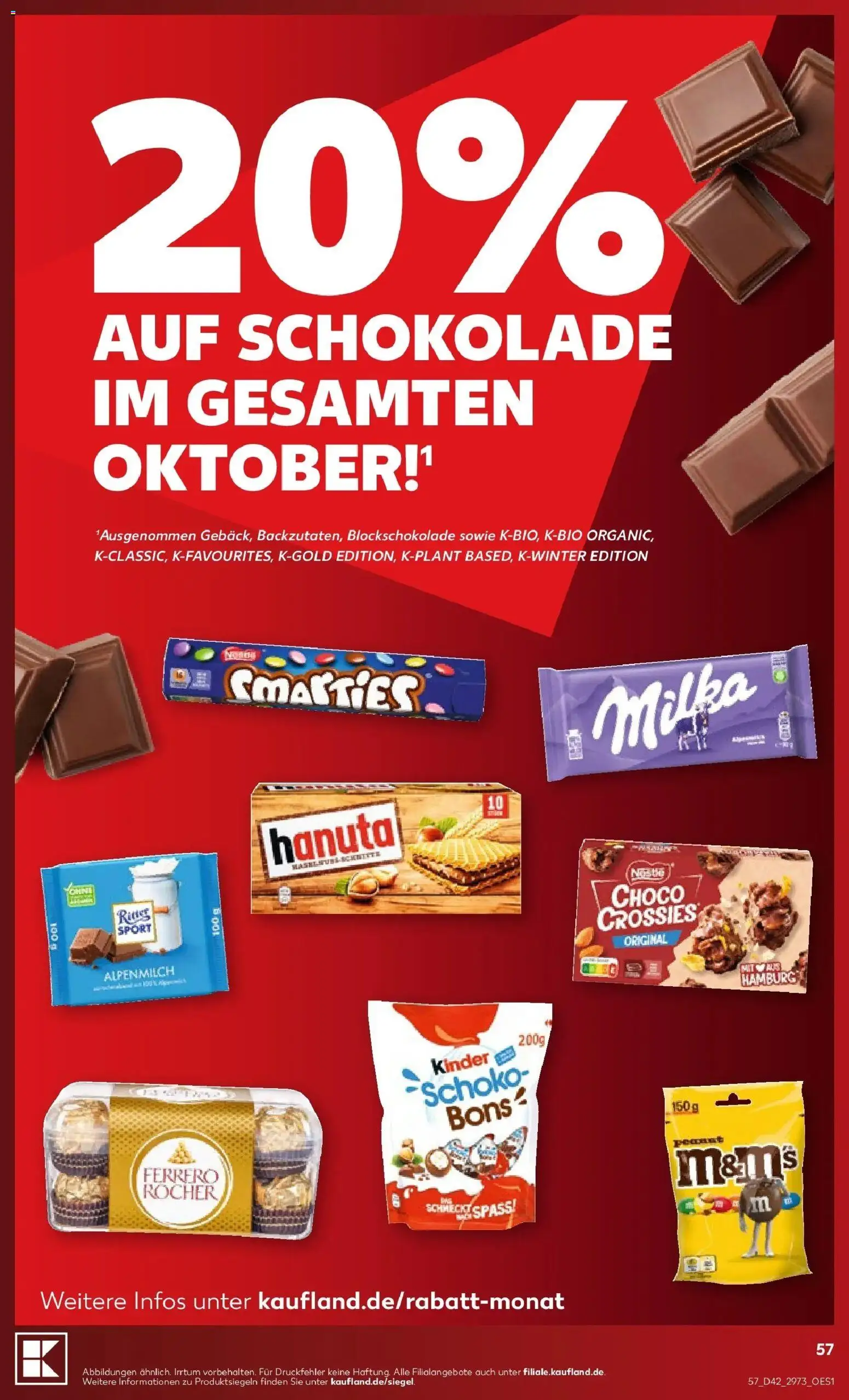 Prospekt Kaufland ab 12.10.2026 » Angebote Online zum Blättern | Seite: 61 | Produkte: Schokolade, M&M's, Milka