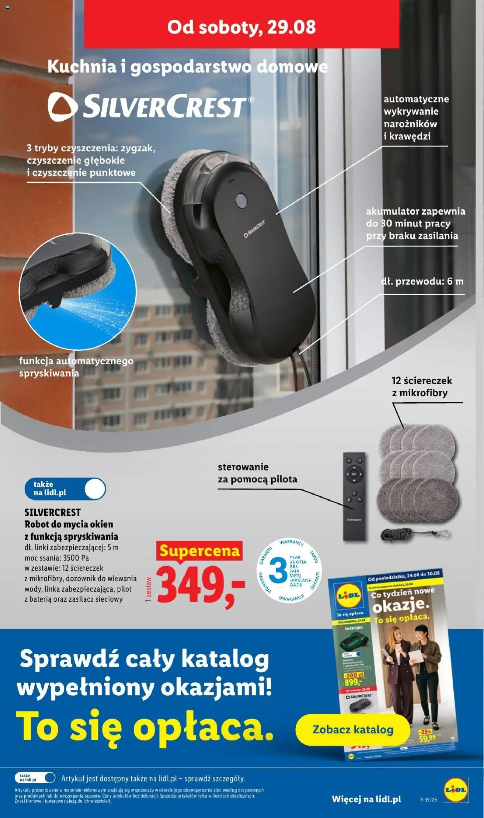 Lidl gazetka od 24.08.2026 | Strona: 35 | Produkty: Robot, Bateria