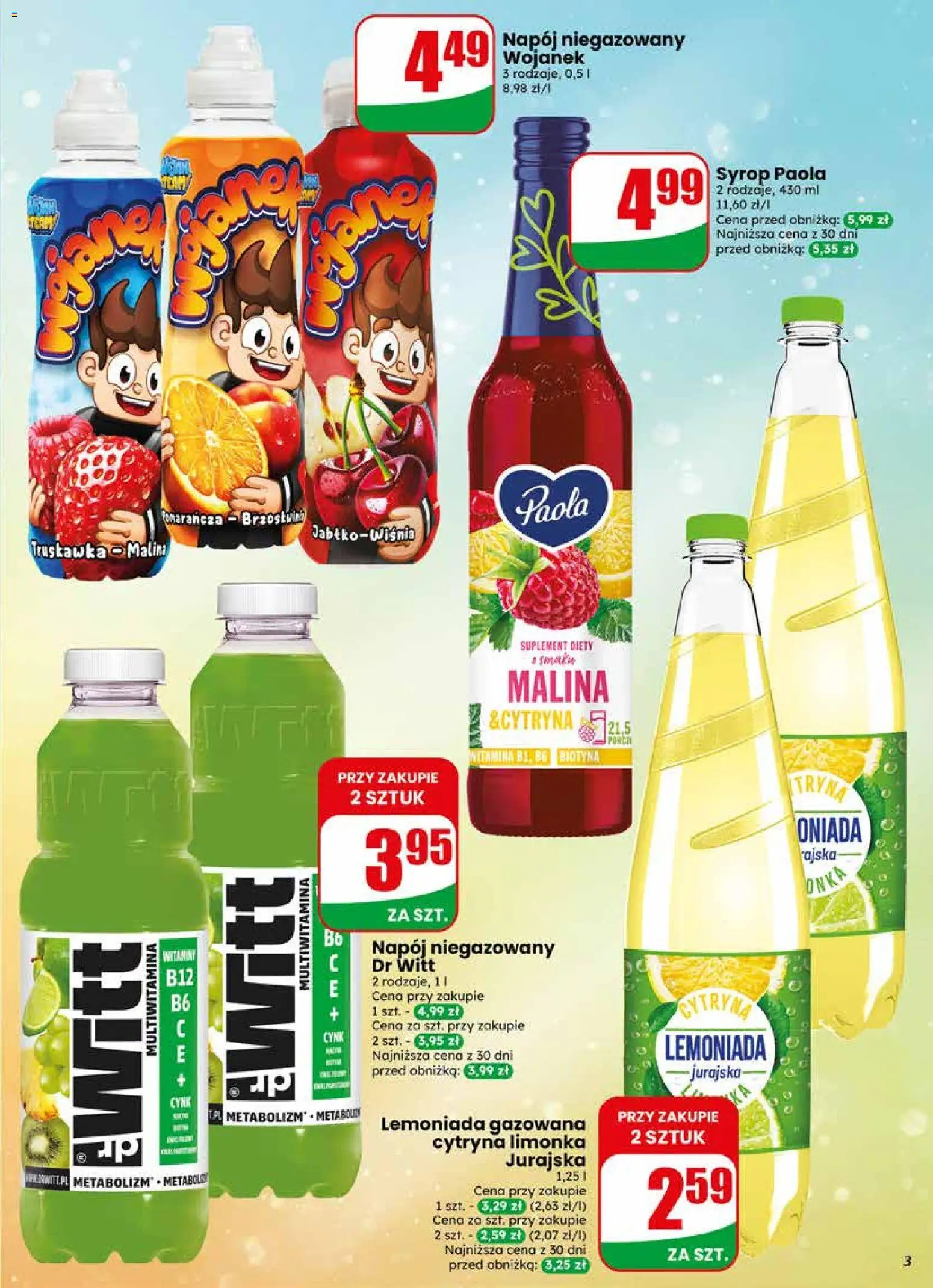 Dino gazetka od 13.05.2026 | Strona: 3 | Produkty: Cytryna, Syrop, Limonka, Malina