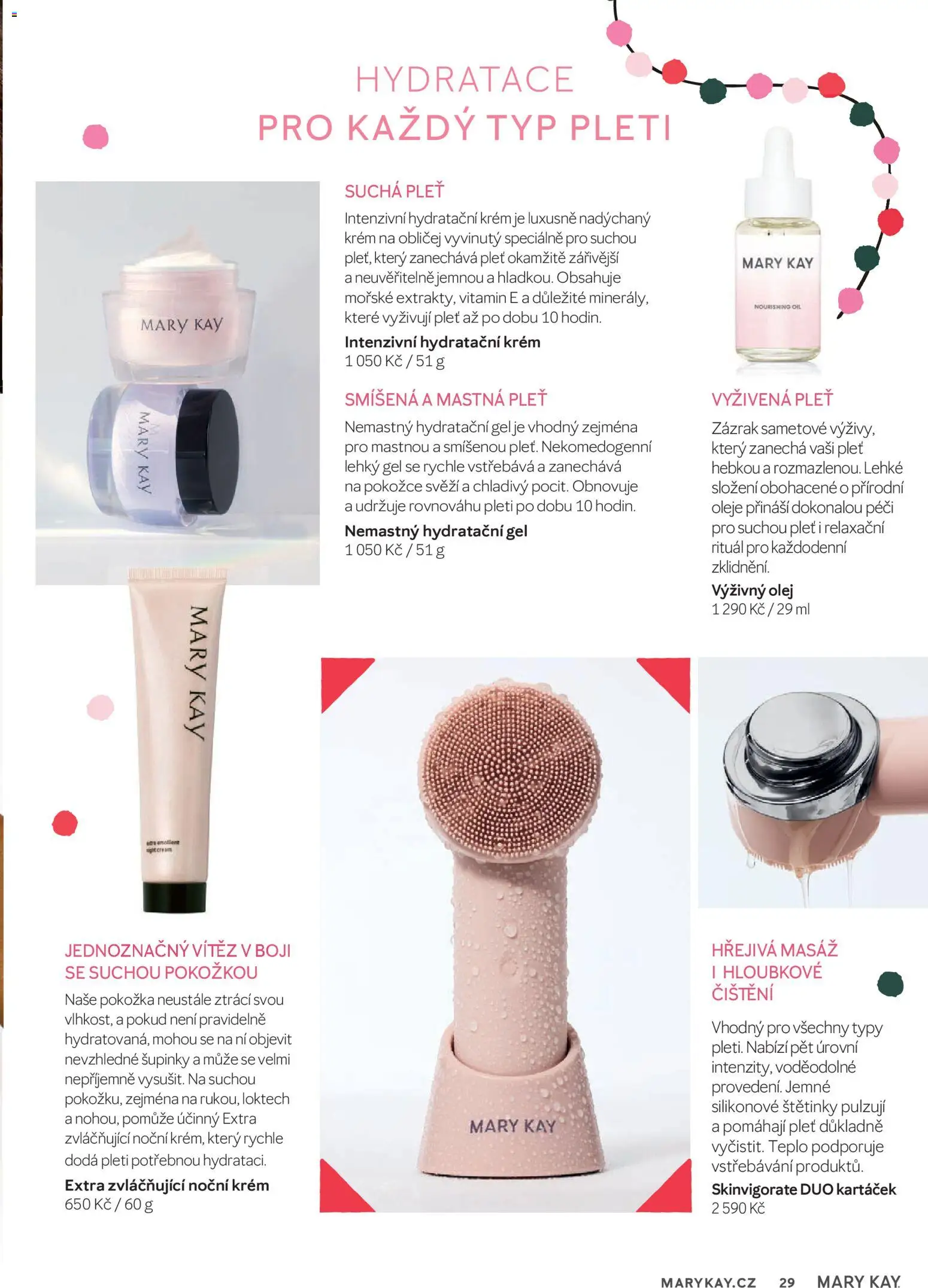 Mary Kay kniha o kráse od 30.09.2026 | Strana: 29 | Produkty: Oleje, Olej, Krém, Hydratační krém