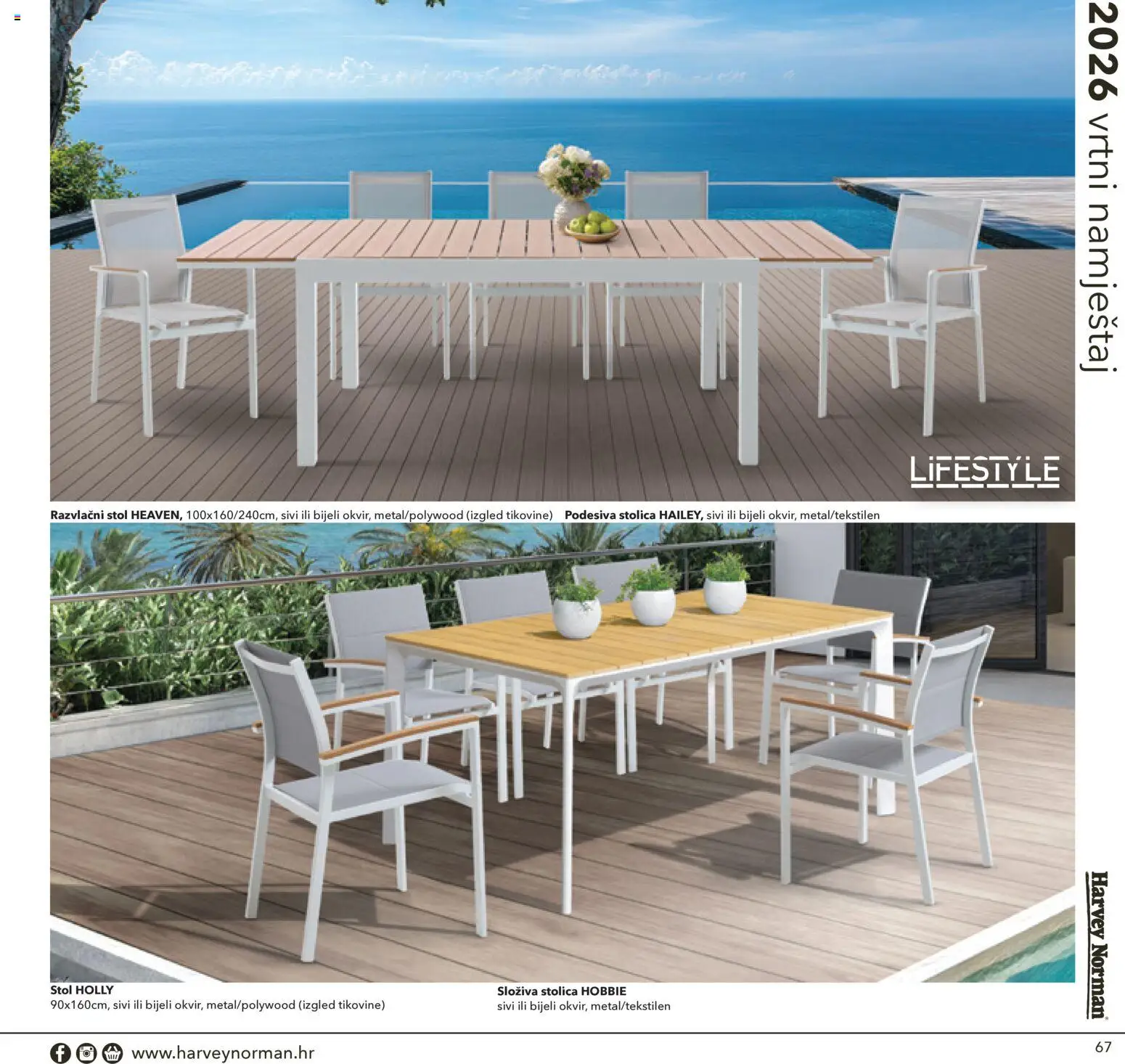 Harvey Norman katalog | vrijedi od 07.04.2026 | Stranica: 67 | Proizvodi: Stol, Stolica, Vrtni namještaj
