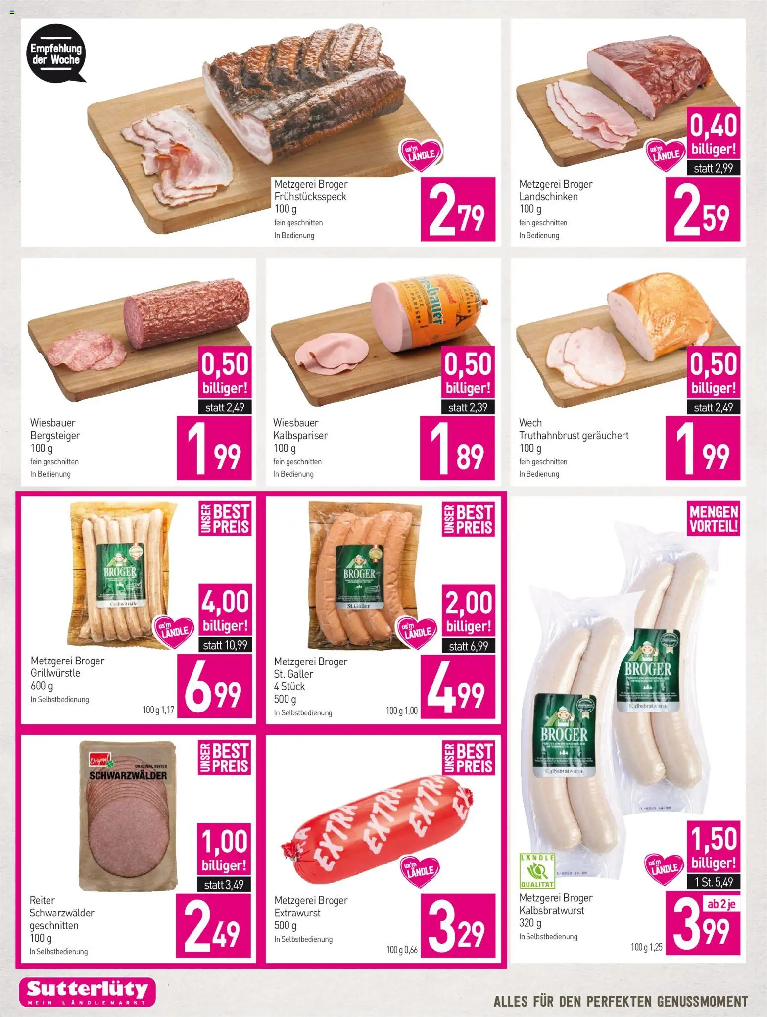 Sutterlüty Flugblatt gültig ab 20.08.2026 | Seite: 8 | Produkte: Wurst
