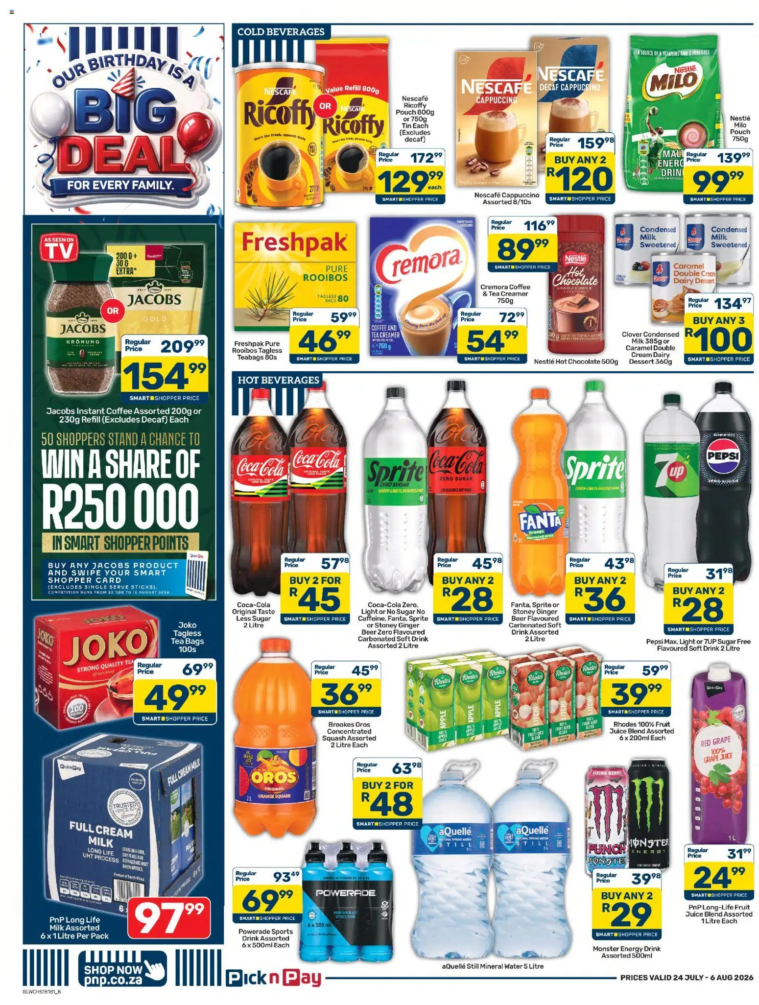 New Pick n Pay catalogue – valid from 24/07/2026 | Page: 6 | Products: Cesto para colada, Creamer, Fruit, Lime