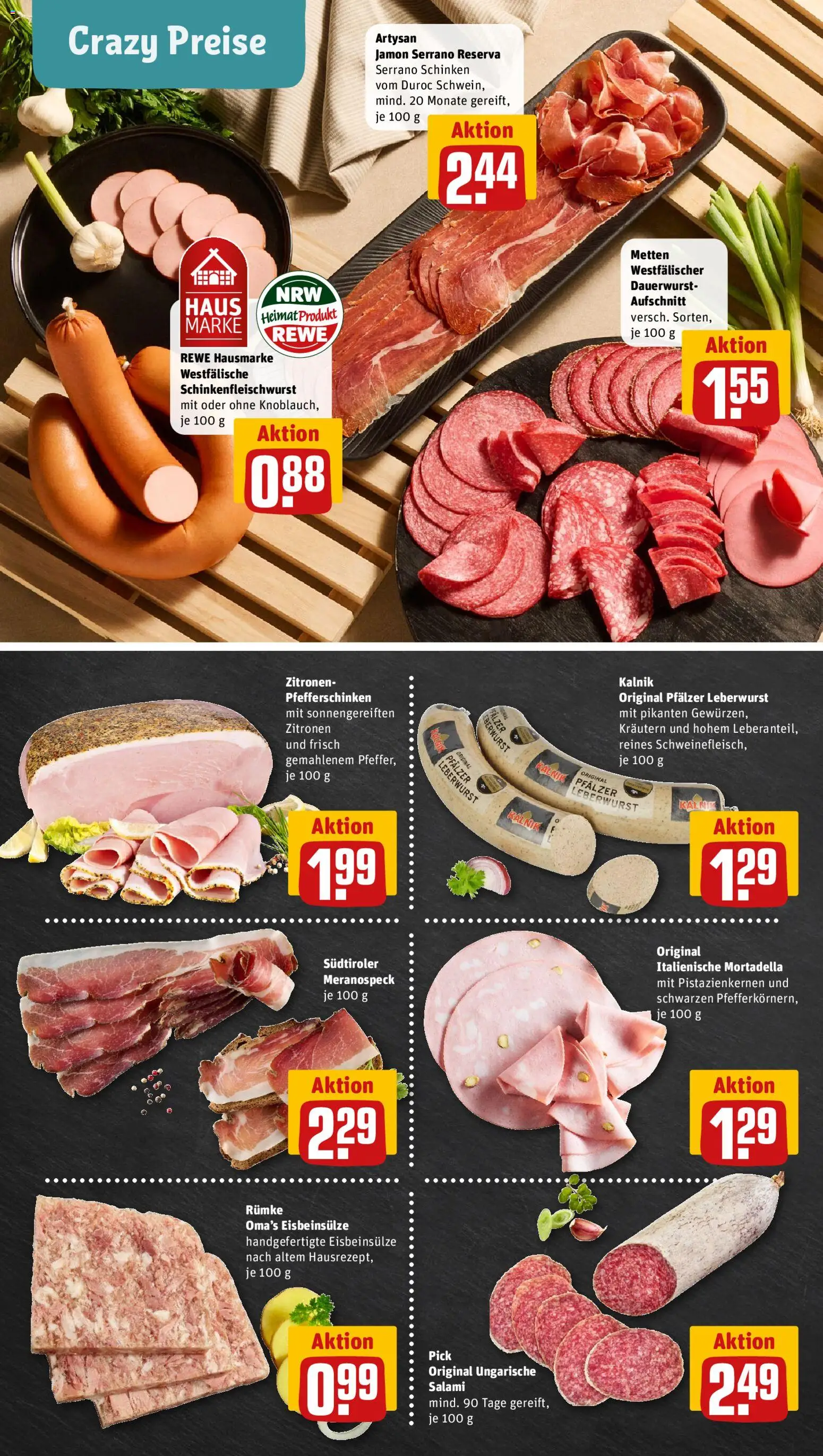 Rewe ihr Kaufpark Prospekt – gültig ab 31.08.2026 | Seite: 10 | Produkte: Salami, Serrano schinken, Schinken, Zitronen