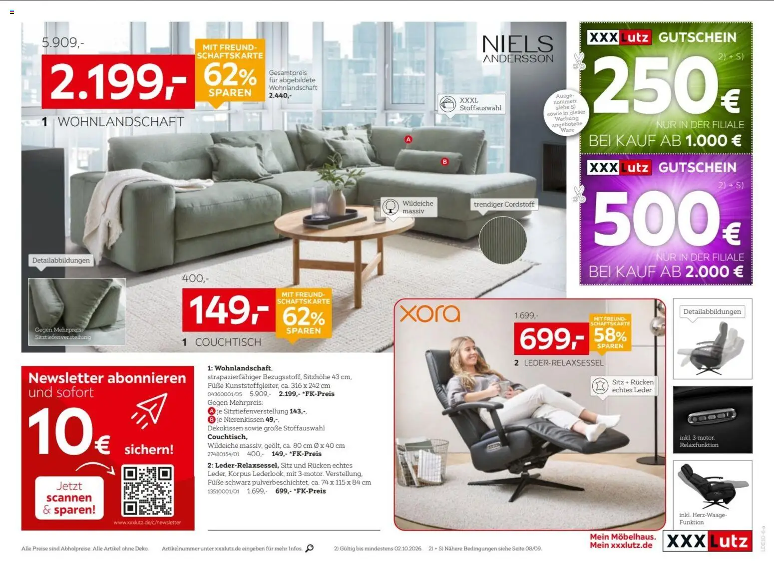 XXXLutz Prospekt – gültig ab 19.09.2026 | Seite: 7 | Produkte: Wohnlandschaft, Couchtisch