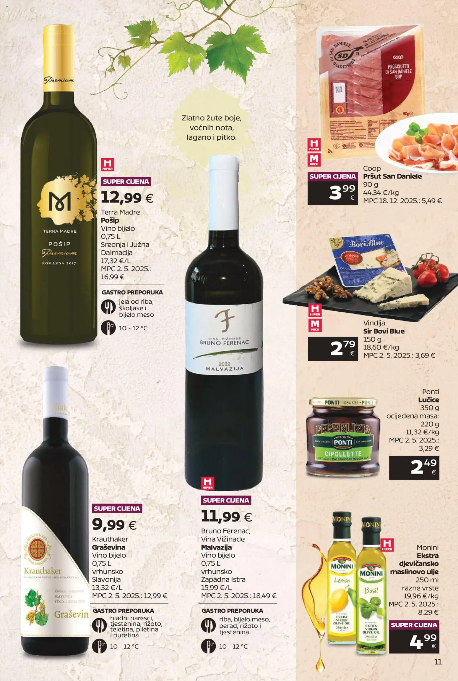 Tommy katalog | vrijedi od 09.03.2026 | Stranica: 11 | Proizvodi: Puretina, Ulje, Vino, Tjestenina
