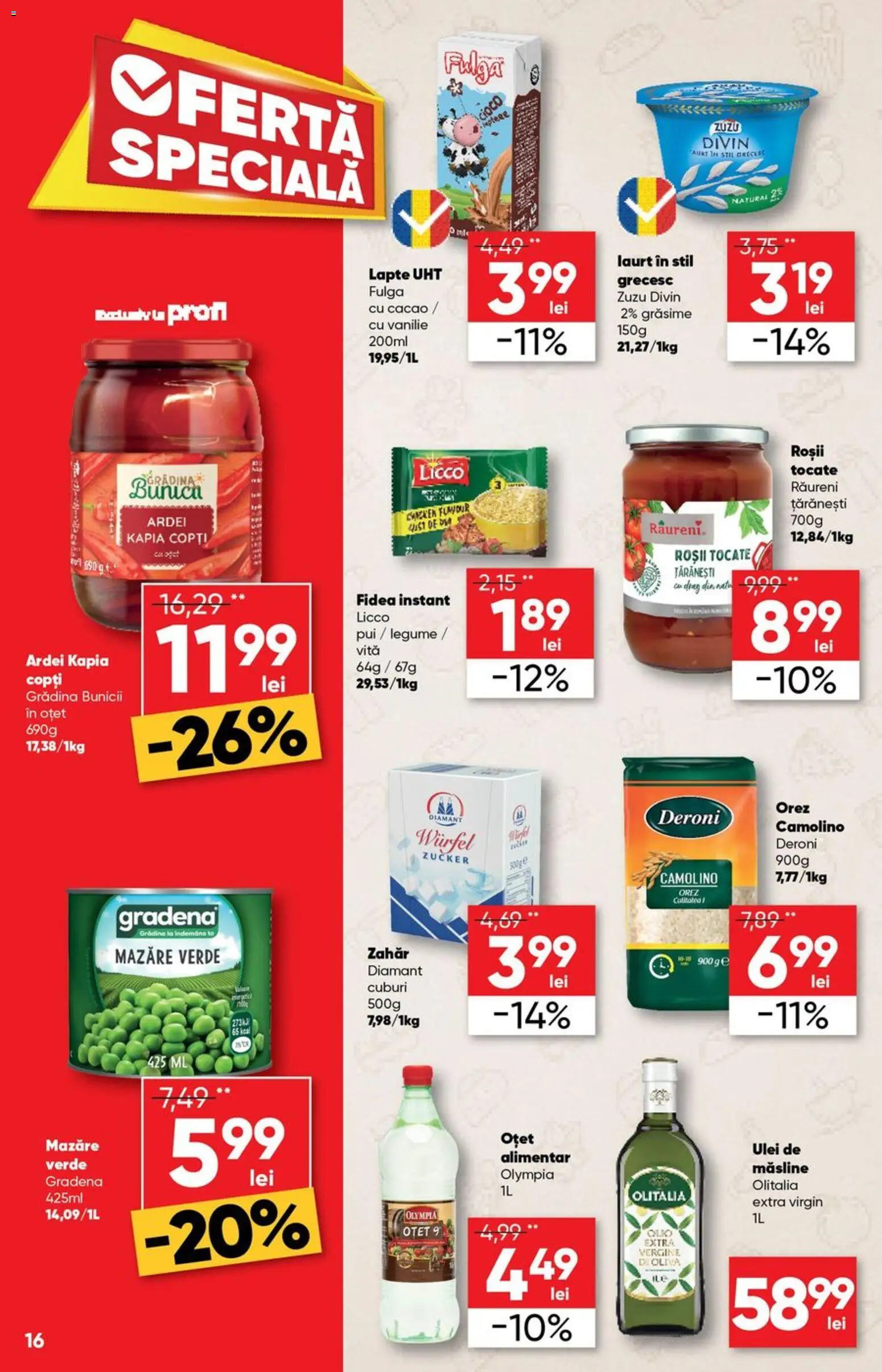 Noul catalog Profi – valabil de la 10.06.2026 | Pagină: 16 | Produse: Feijoa Meyvesi, Hacıyatmaz Kedi Oyuncağı, Ardei, Roșii