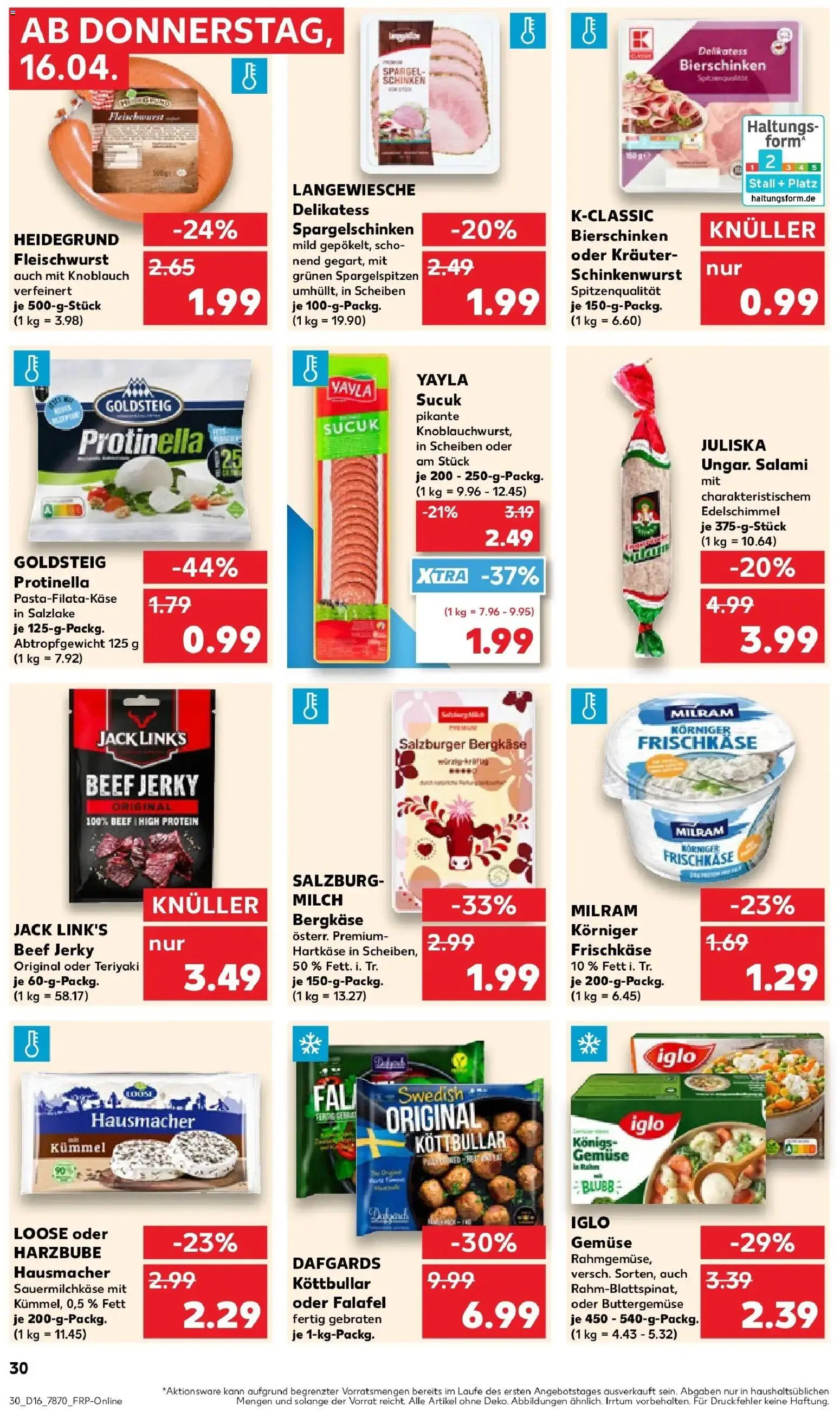 Kaufland Prospekt Sindelfingen	 – gültig ab 13.04.2026 | Seite: 42 | Produkte: Iglo, Spargel, Milram, Knoblauch