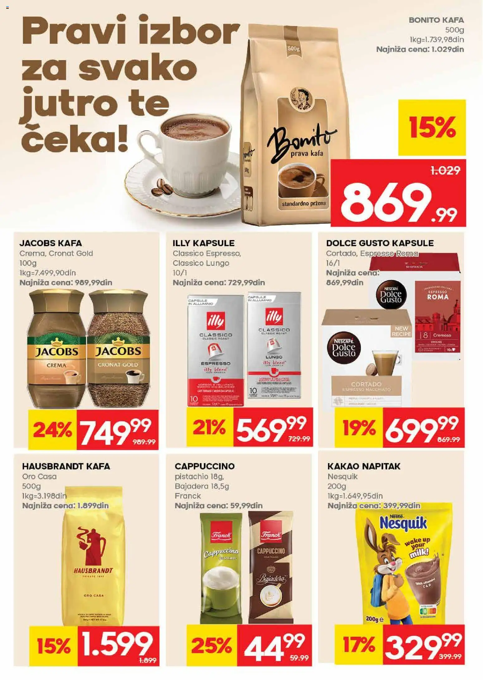 Roda katalog - važi od 09.07.2026 | Strana: 16 | Proizvode: Dolce Gusto, Kafa, Nescafé, Nesquik