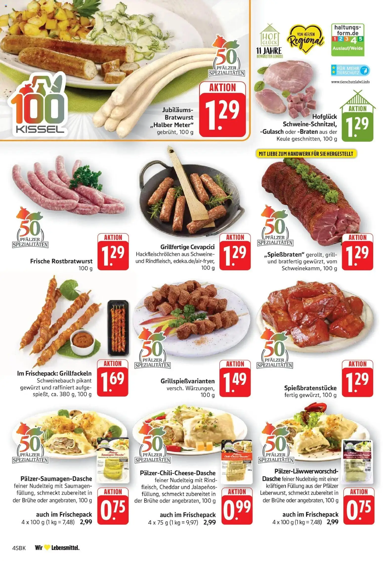 Edeka prospekt Pirmasens	 – gültig ab 04.05.2026 | Seite: 6 | Produkte: Grill, Bratwurst, Cevapcici, Gulasch