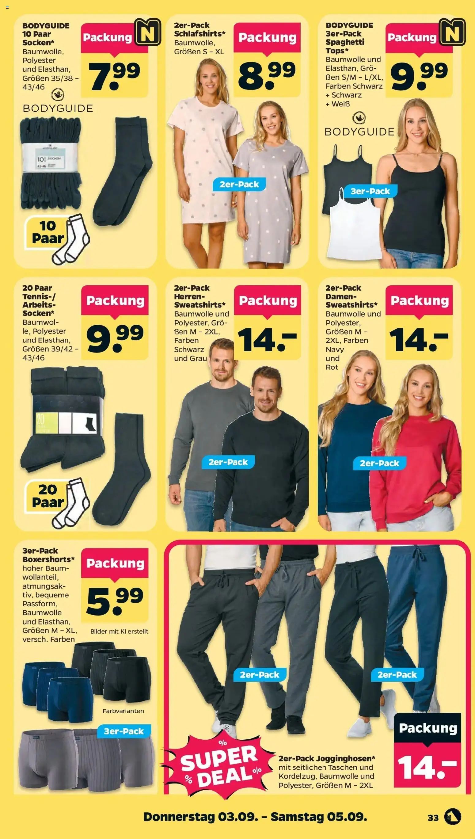 Netto Aktueller Prospekt – gültig ab 30.08.2026 | Seite: 35 | Produkte: Spaghetti, Taschen, Bilder, Socken