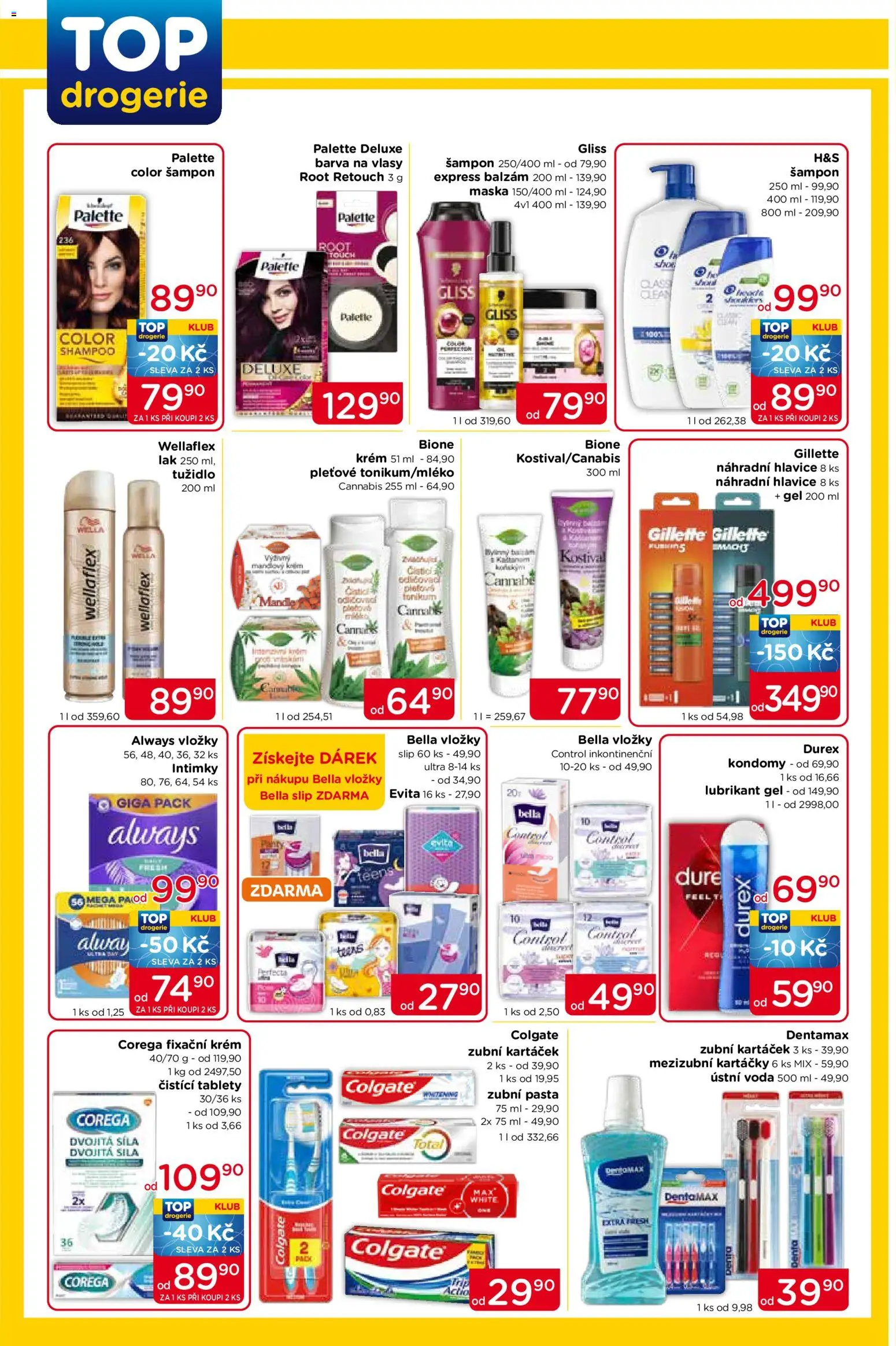 Top drogerie leták od 09.07.2026 | Strana: 2 | Produkty: Voda, Kondomy, Deluxe, Mezizubní kartáčky