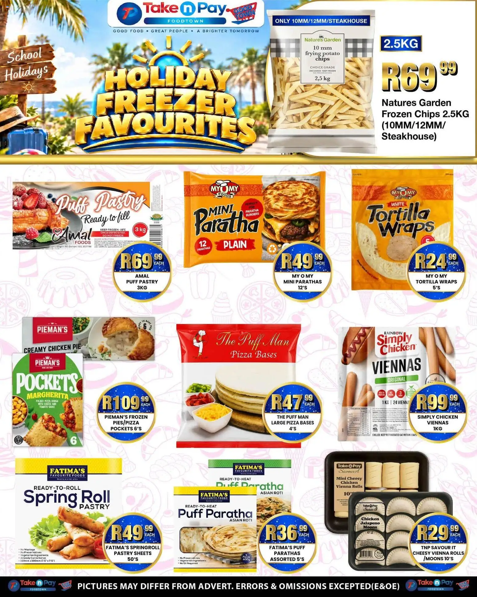New Take n Pay catalogue – valid from 28/09/2026 | Page: 4 | Products: Puff pastry, Ingredients, Pizza, Chicken