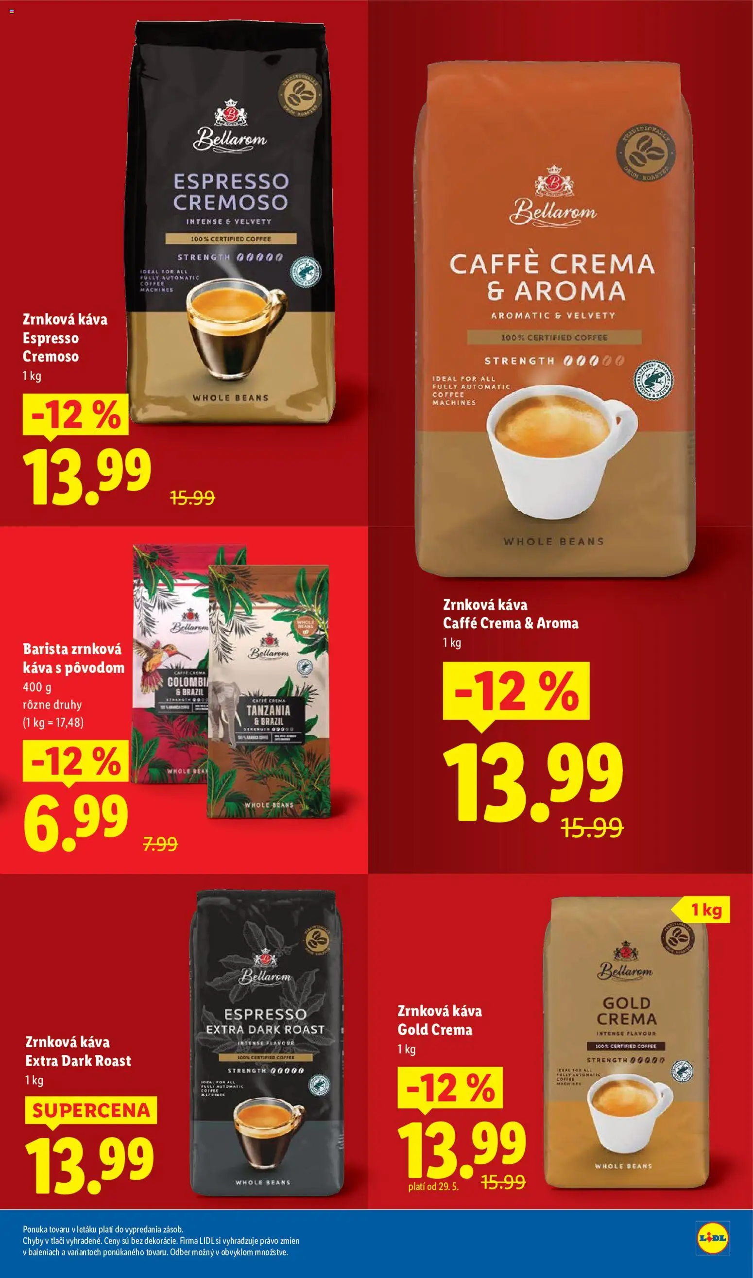 Nové Lidl akcie – leták je platný od 08.06.2026 | Strana: 5 | Produkty: Káva, Barista, Zrnková káva