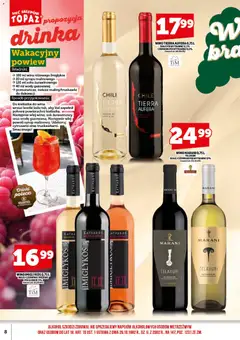 Pogląd oferty "Topaz gazetka alkoholowa" - ważna od 15.06.2026 | Strona: 10 | Produkty: Syrop, Sok, Wino, Alkohol