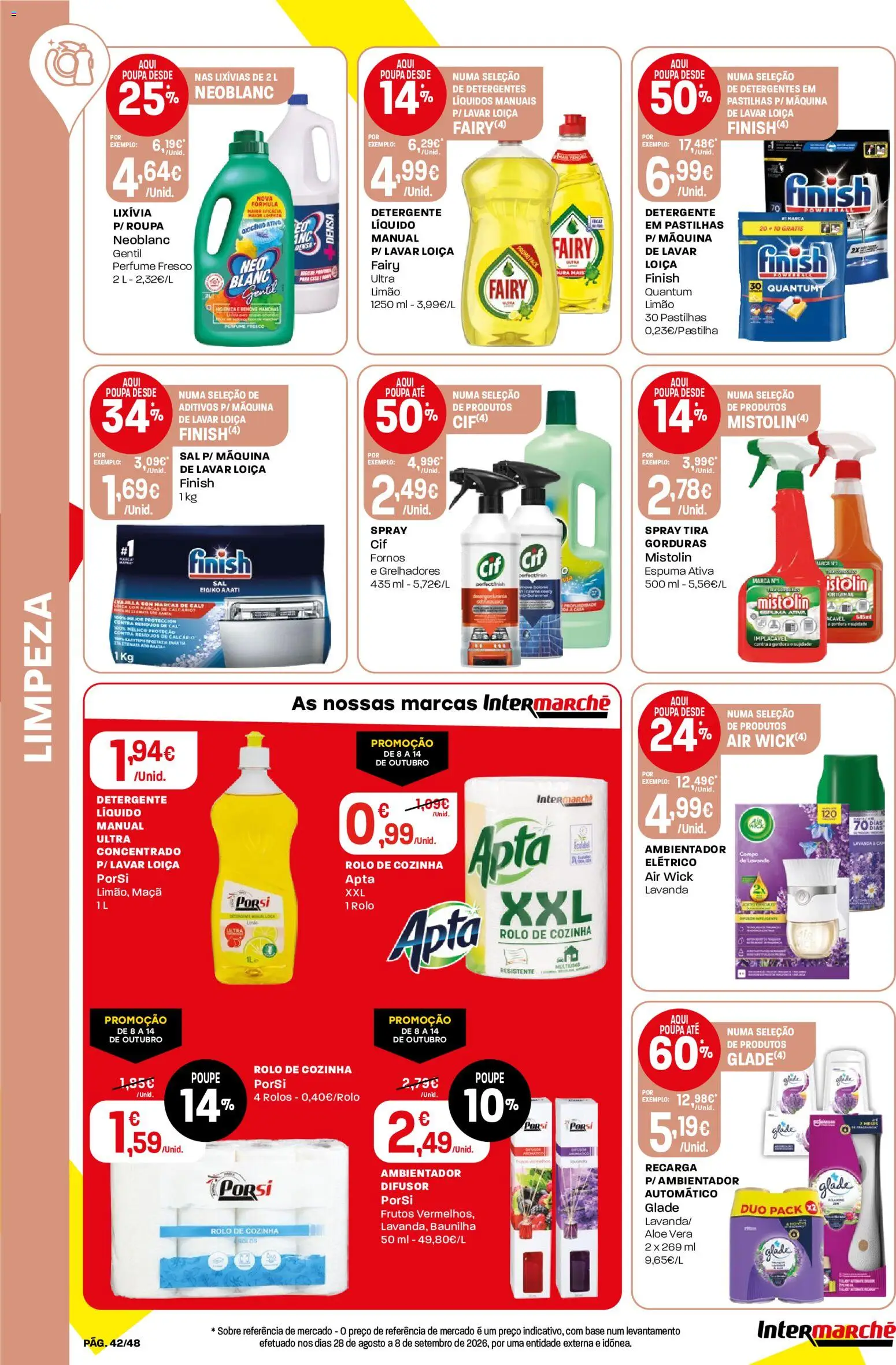Intermarché folheto │ válido de 08/10/2026 | Página: 42 | Produtos: Perfume, Base, Detergente, Difusor