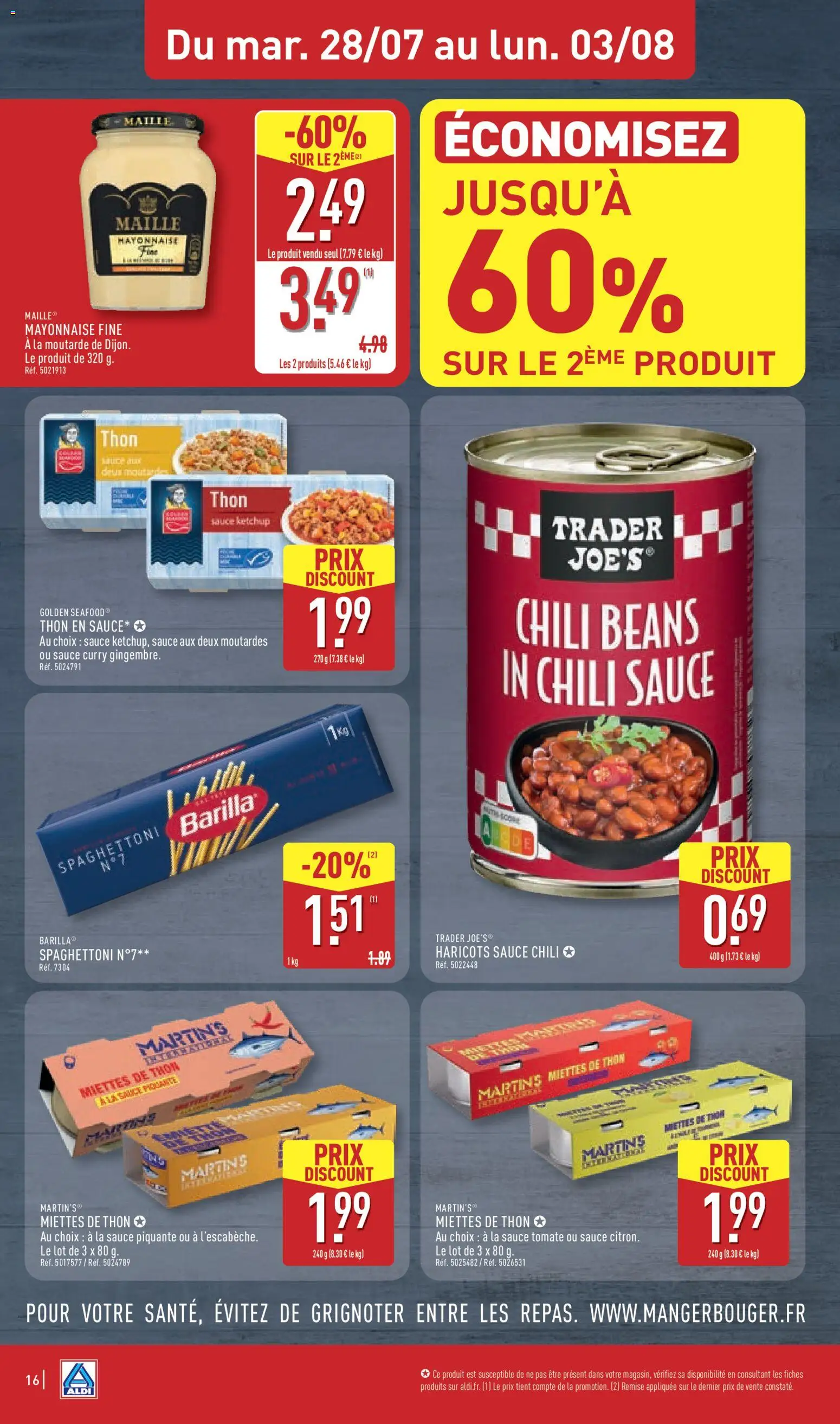 {H1} | Page: 20 | Produits: Spaghetti, Curry, Mayonnaise, Moutarde