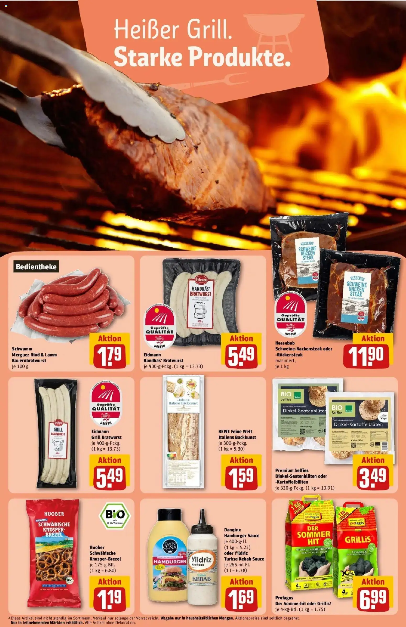REWE Prospekt ab 04.05.2026 zum Blättern » Angebote | Seite: 23 | Produkte: Grill, Bratwurst, Steak