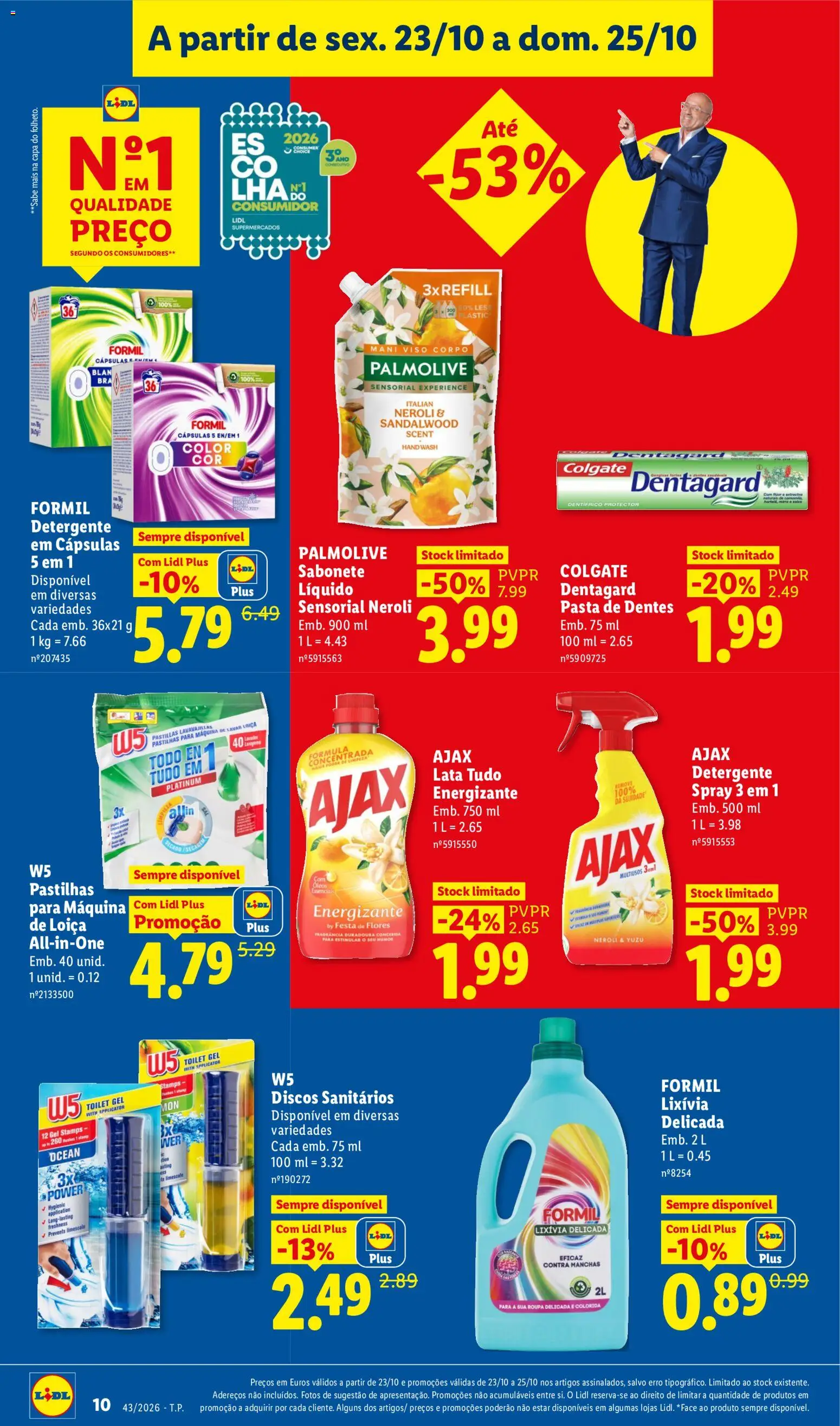 Lidl Promoções Fim de Semana │ válido de 23/10/2026 | Página: 10 | Produtos: Máquina de lavar, Fragrância, Detergente, Sabonete