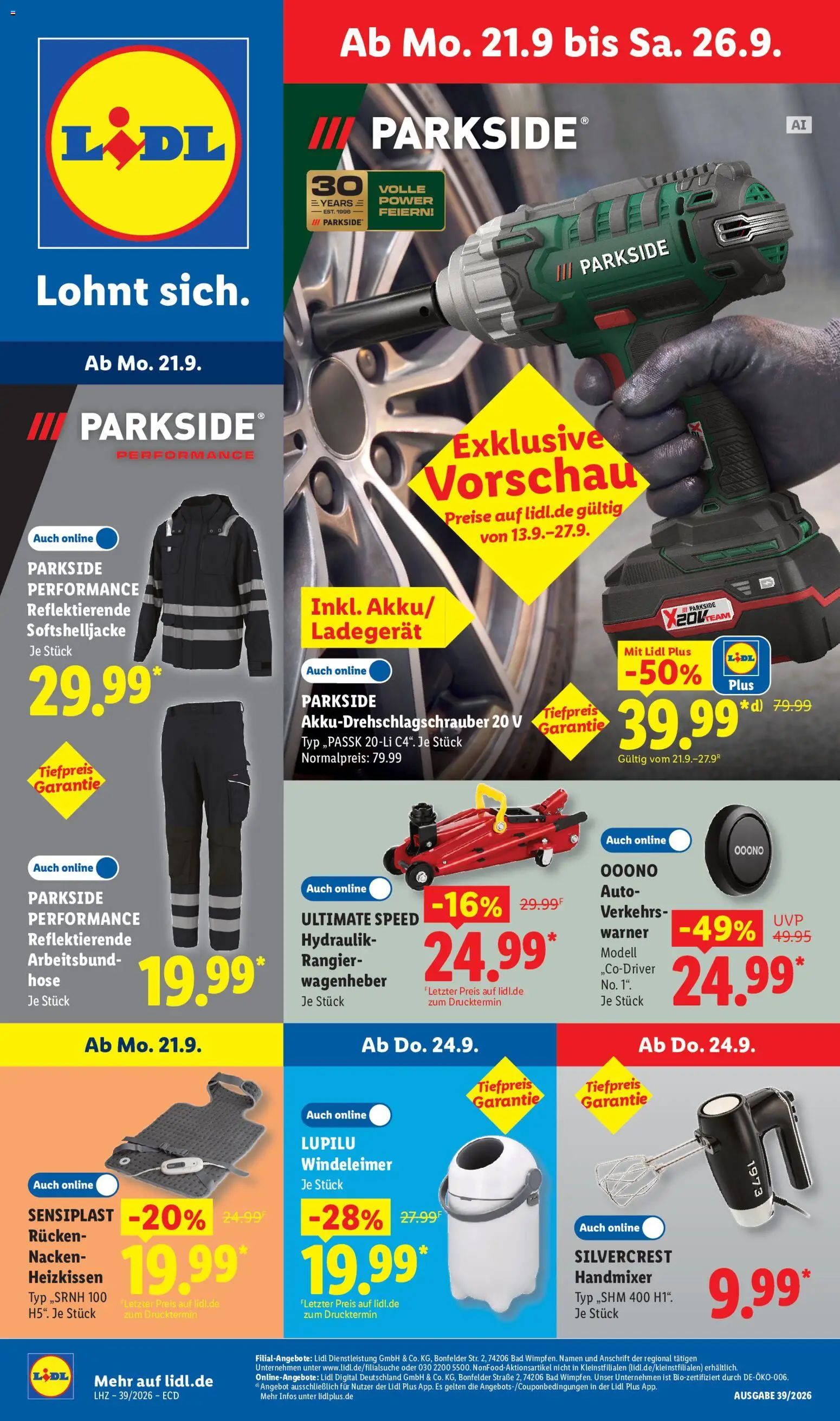 Lidl Prospekt – gültig ab 21.09.2026 | Seite: 1