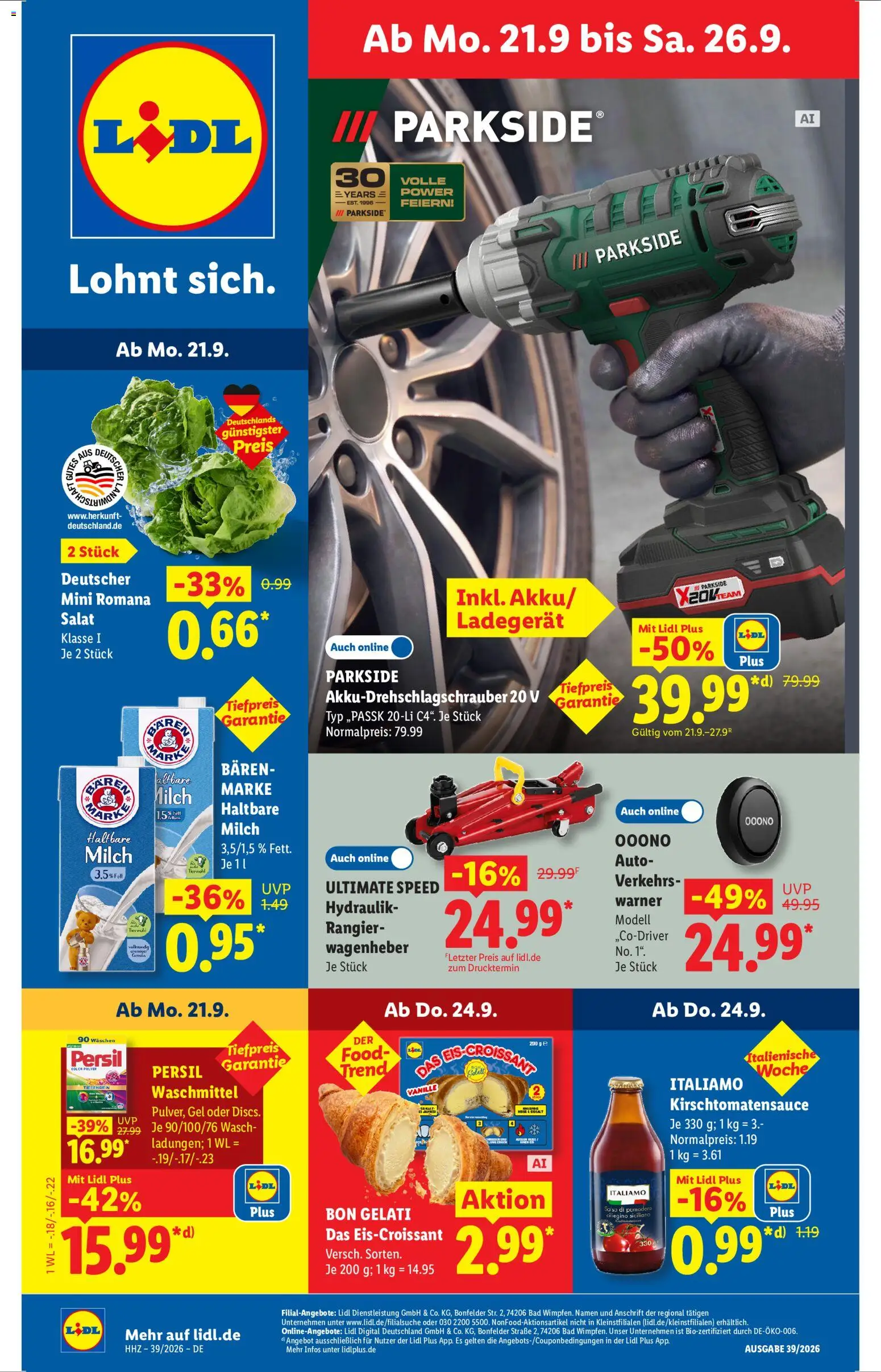 Lidl Monday 21 September Angebote Great Value