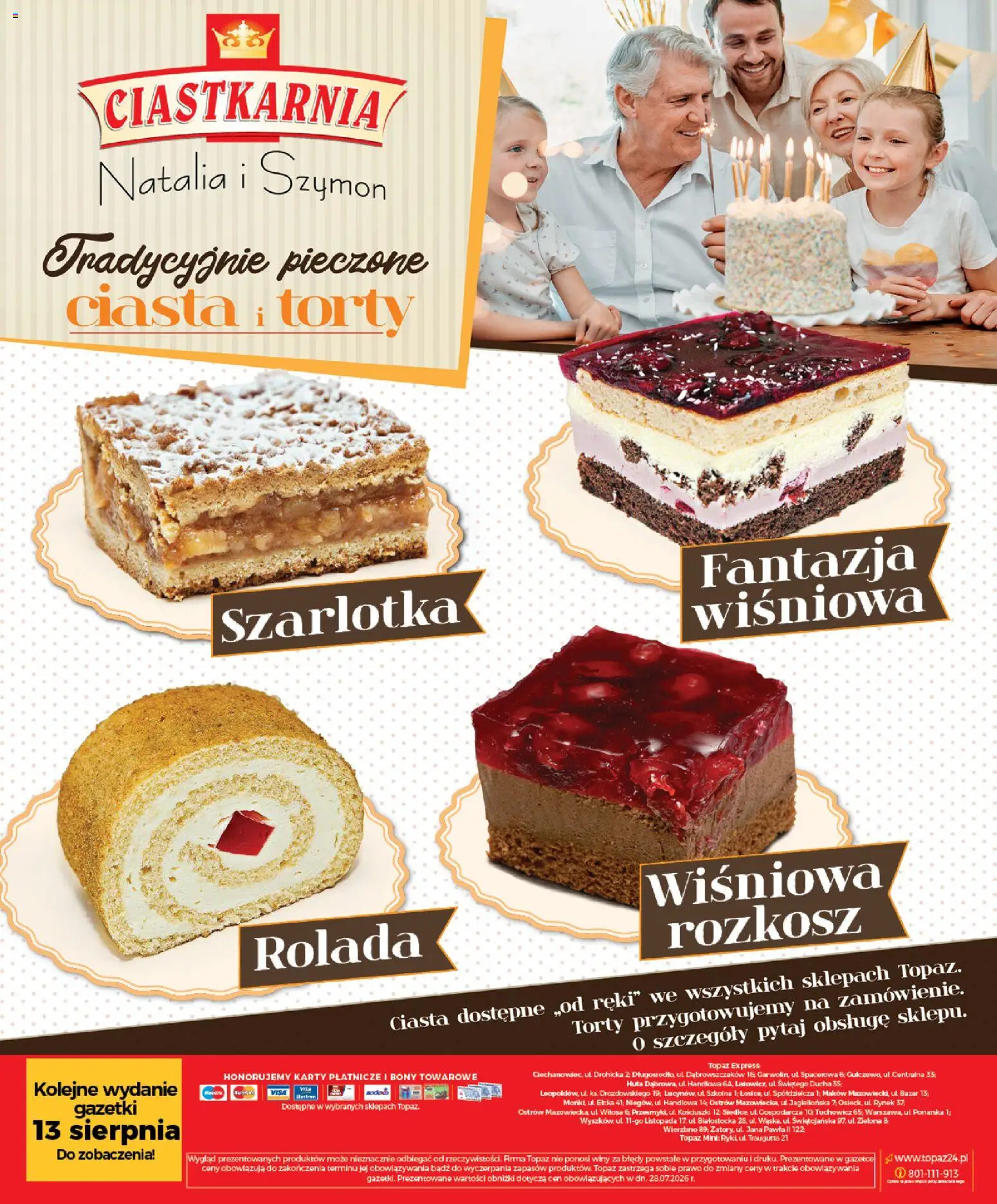 Topaz gazetka - Express od 06.08.2026 | Strona: 28 | Produkty: Rolada