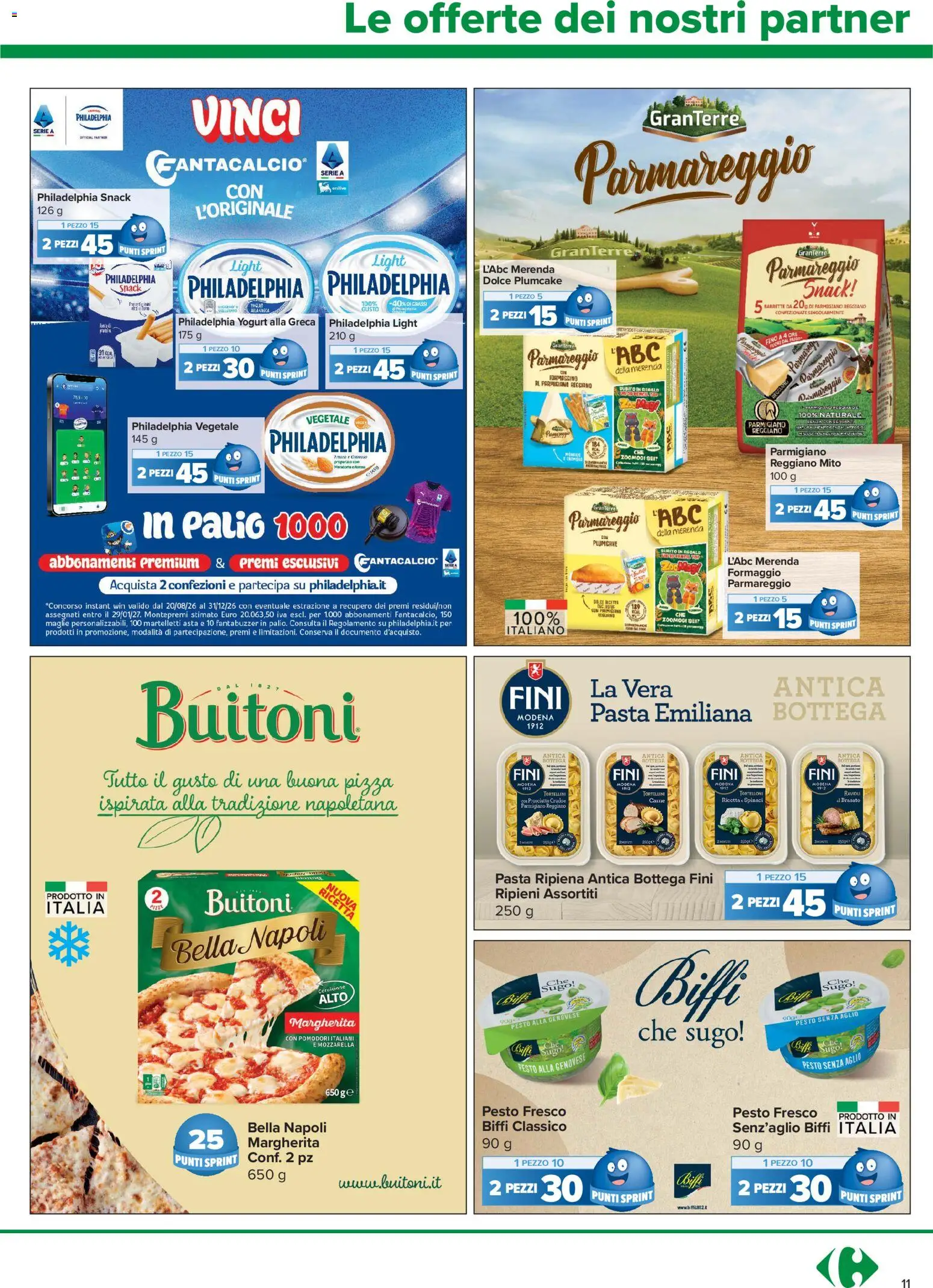 Volantino Carrefour del 22/10/2026 | Pagina: 11 | Prodotti: Pomodori, Carne, Plumcake, Parmigiano