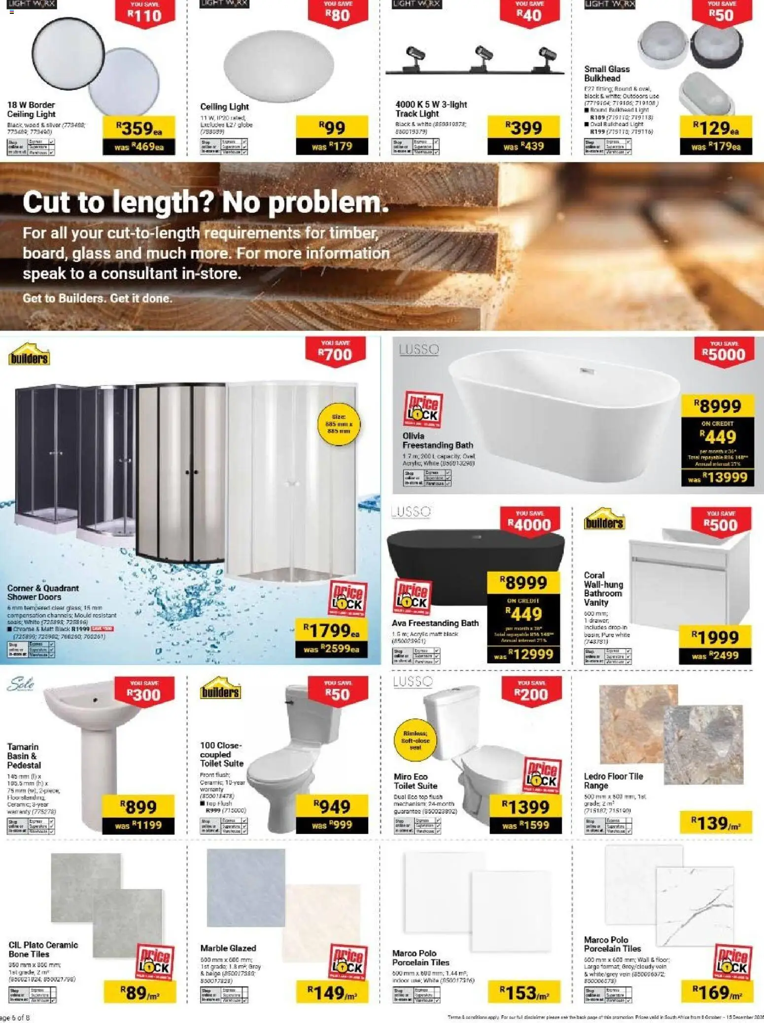 New Builders catalogue – valid from 06/10/2026 | Page: 6 | Products: Toilet, Bath, Shower, Ham
