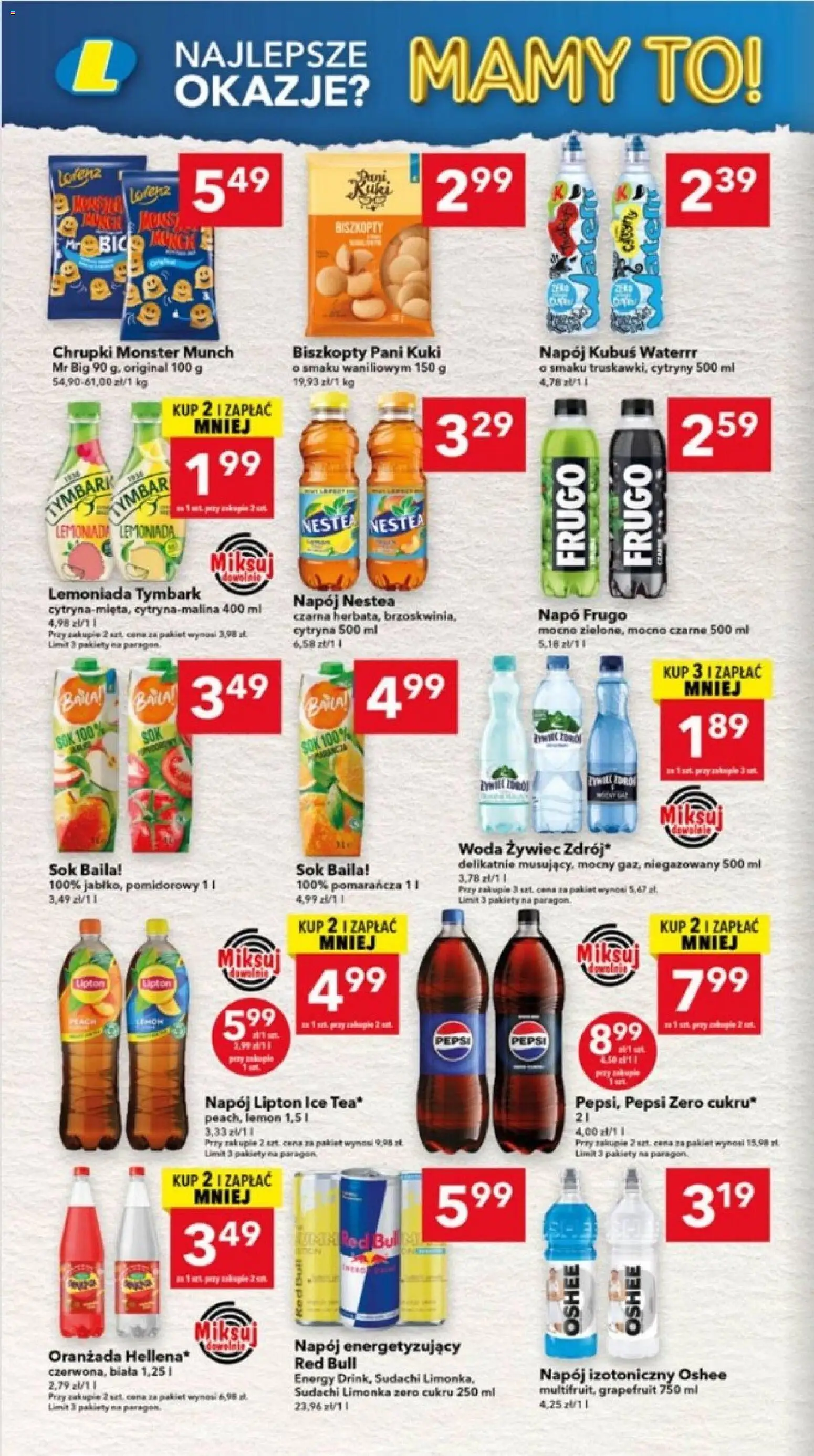 Lewiatan gazetka - Ostrów Wielkopolski od 30.07.2026 | Strona: 6 | Produkty: Cytryna, Limonka, Red bull, Cytryny