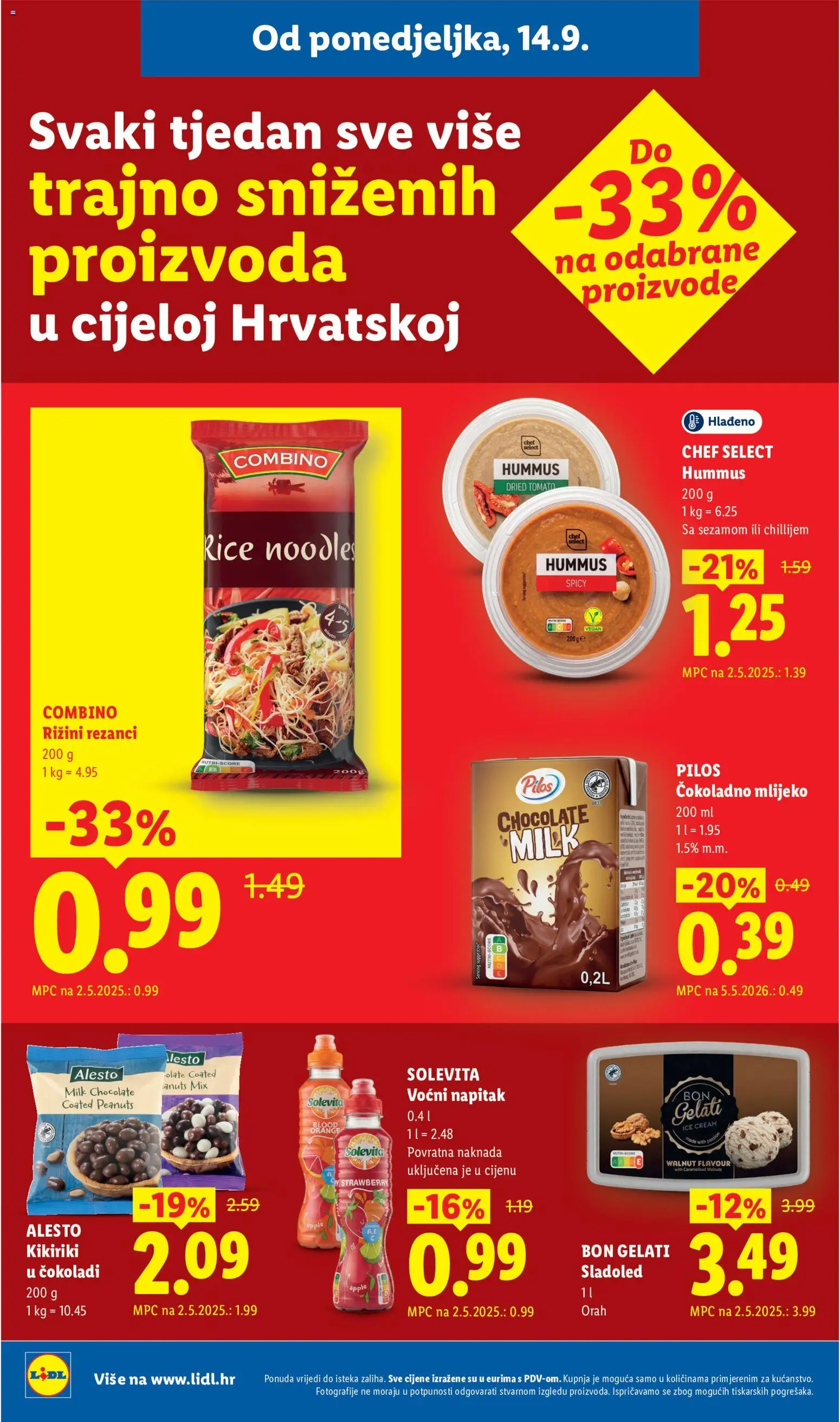 Lidl katalog | vrijedi od 28.09.2026 | Stranica: 8 | Proizvodi: Cokoladno mlijeko, Kikiriki, Napitak, Orah