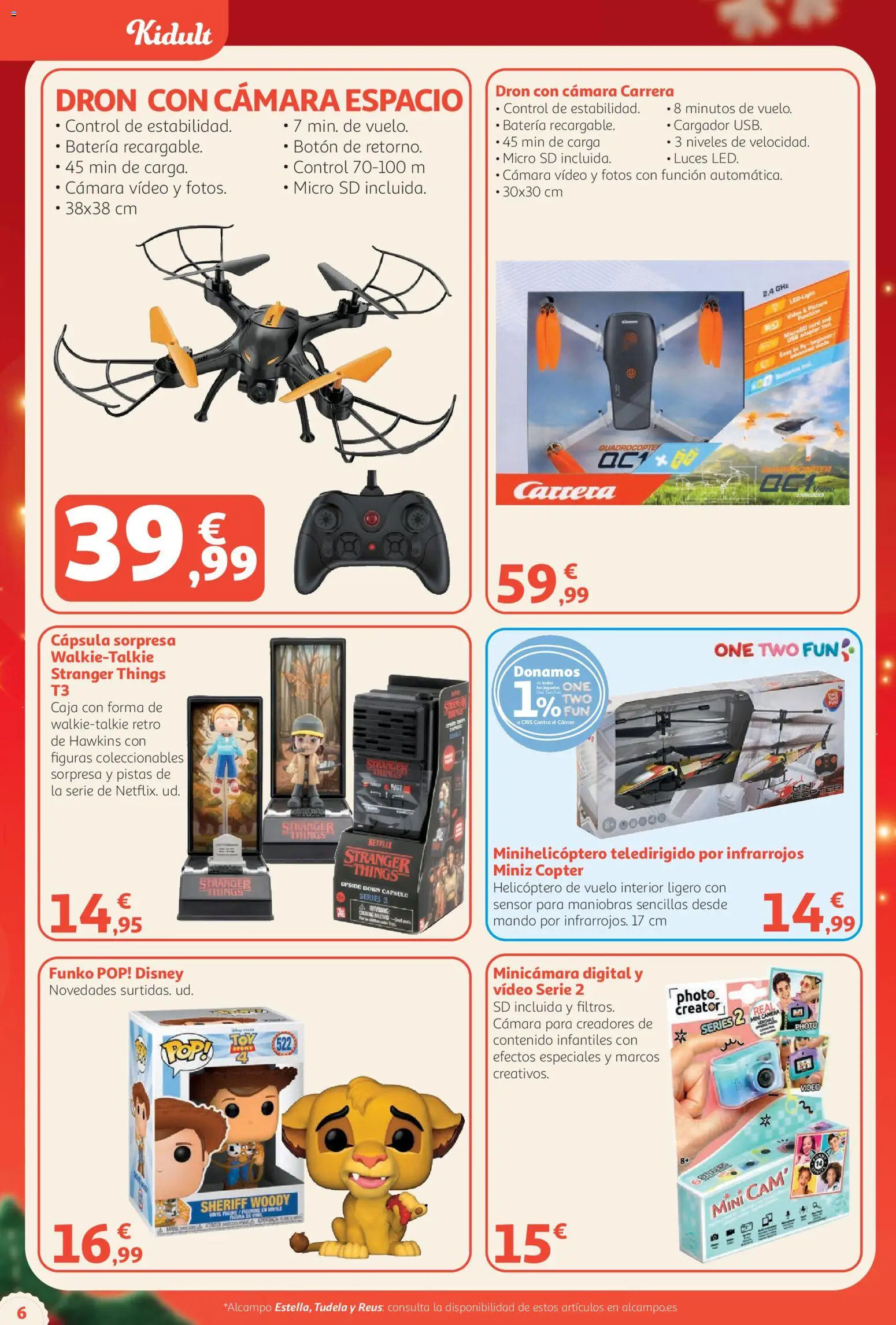 Alcampo Catálogo Juguetes Superstore │ válido desde el 03/11/2026 | Página: 6 | Productos: Video, Cámara, Caja, Batería