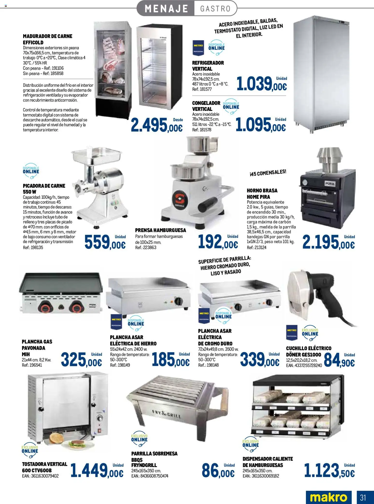Makro Expertos en carnes │ válido desde el 07/09/2026 | Página: 31 | Productos: Luz LED, Dispensador, Ventilador, Carne