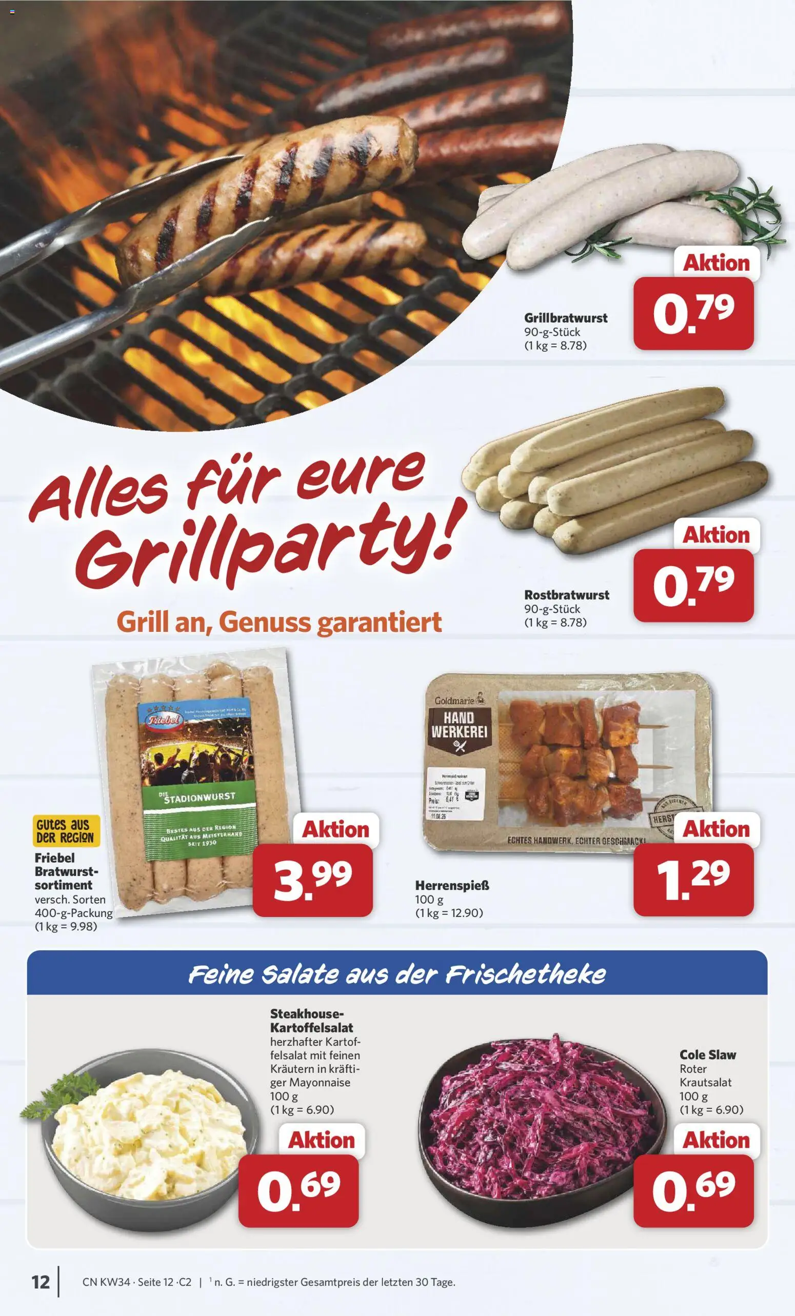 Combi Prospekt – gültig ab 17.08.2026 | Seite: 12 | Produkte: Grill, Bratwurst, Mayonnaise