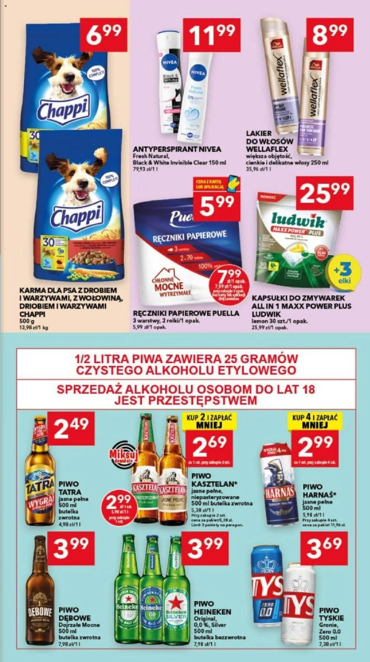 Lewiatan gazetka - Szczecin od 08.10.2026 | Strona: 7 | Produkty: Tyskie, Harnaś, Lakier do włosów, Heineken
