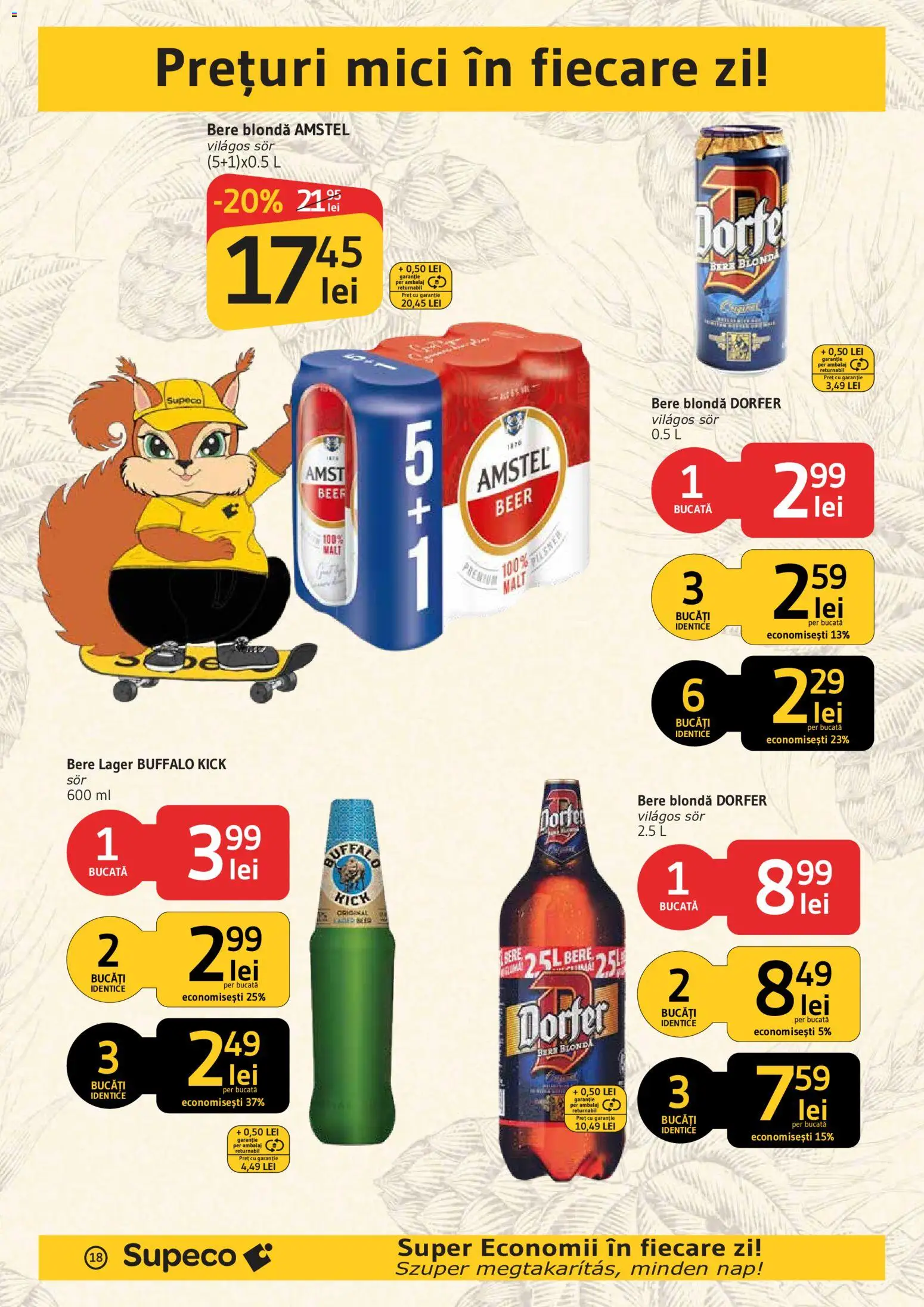 Noul catalog Supeco – valabil de la 20.08.2026 | Pagină: 18 | Produse: Mici, Bere
