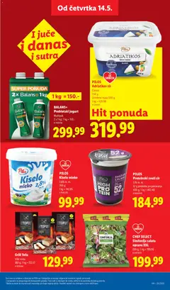 PILOS Adriatikos sir Classic, Adriatikos sir Classic, 550 g, Oceđena masa 500 g - pregled Lidl kataloga - važi od 14.05.2026 | Strana: 21