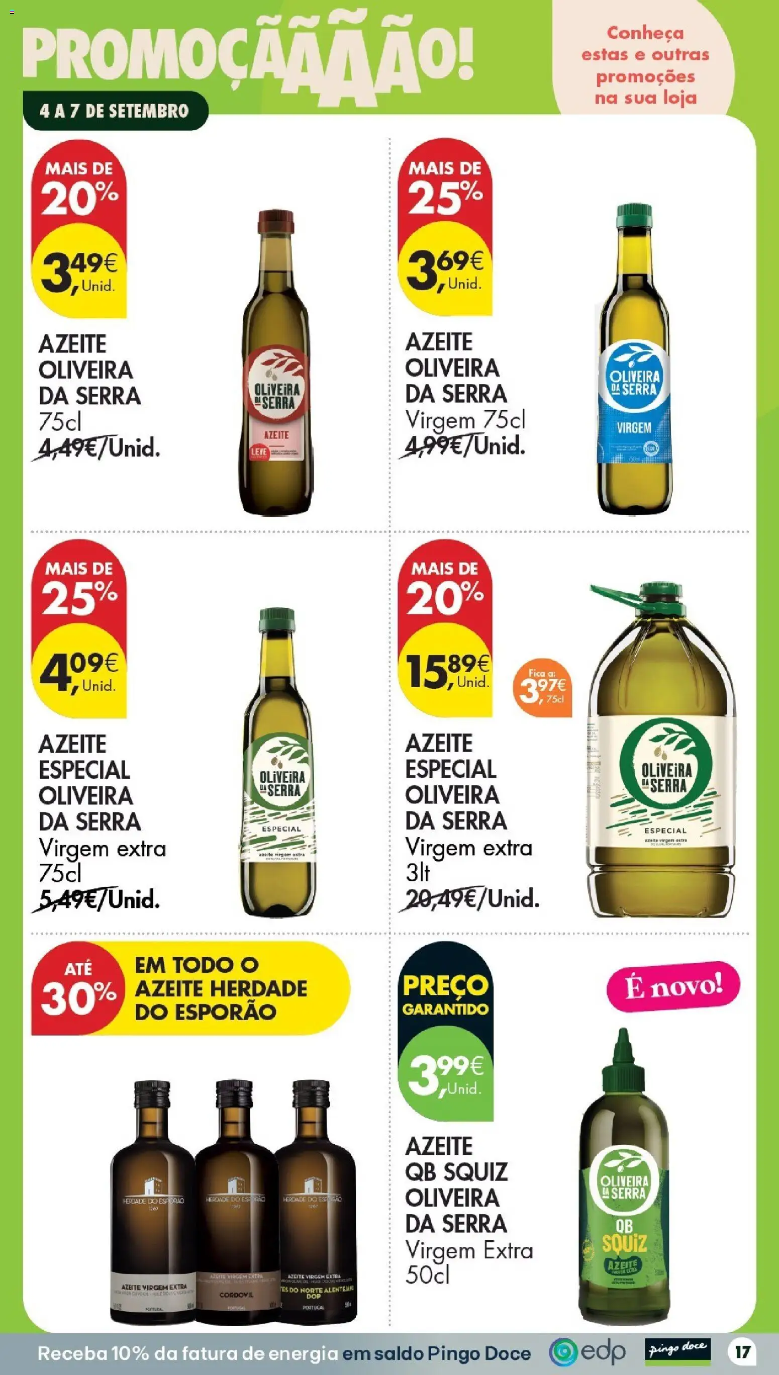 Pingo Doce Poupe este Fim de Semana │ válido de 04/09/2026 | Página: 17 | Produtos: Azeite, Azeite virgem extra
