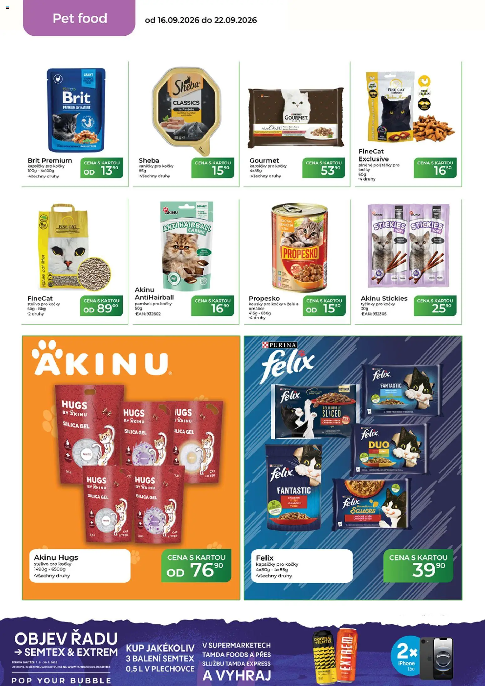 Tamda Foods leták od 16.09.2026 | Strana: 48 | Produkty: Felix, Gourmet, Stelivo, Sheba