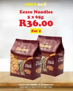 Check Save specials catalogue – valid from 24/09/2026 | Page: 13 | Products: Noodles, Beef