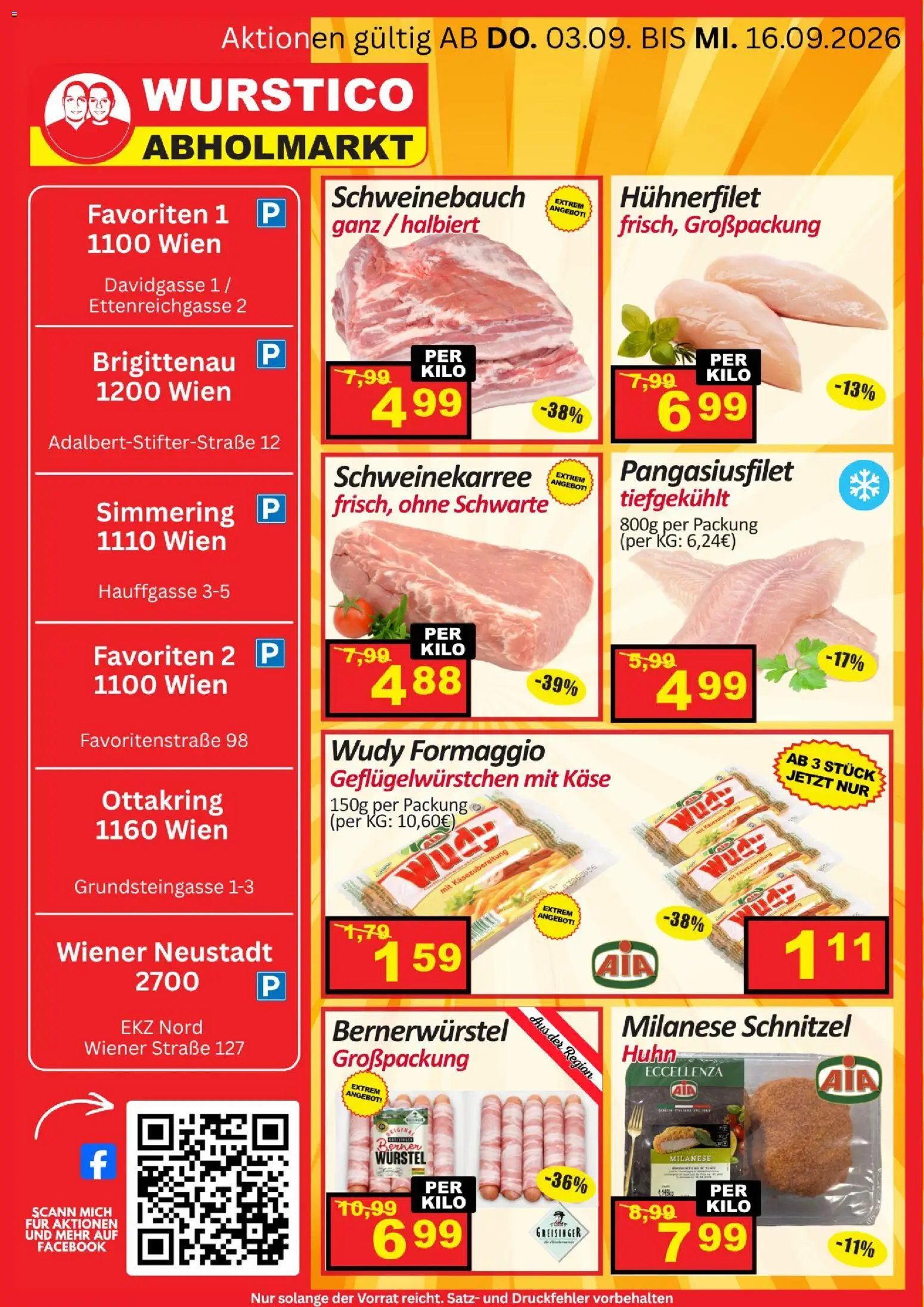 Wurstico Abholmarkt Flugblatt gültig ab 10.09.2026 | Seite: 4 | Produkte: Käse