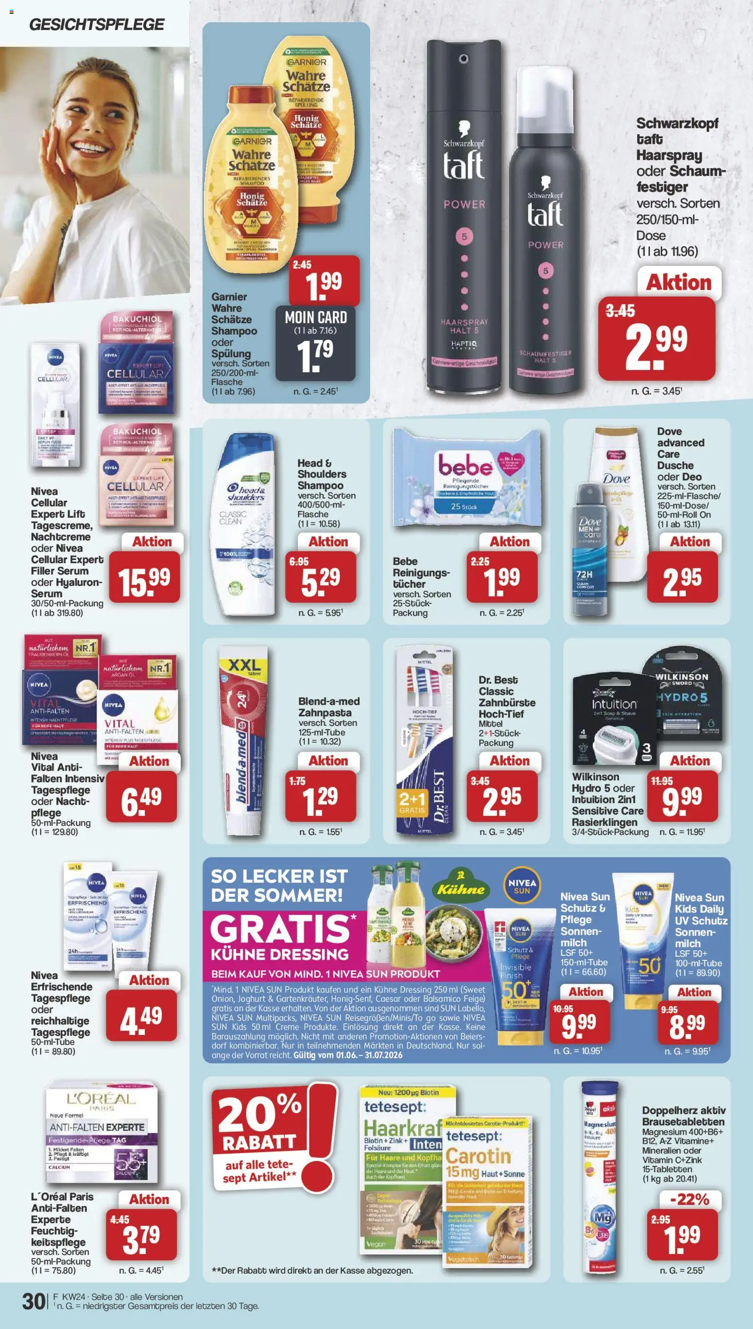 Famila Nordwest Prospekt – gültig ab 08.06.2026 | Seite: 32 | Produkte: Balsamico, Dusche, Zahnbürste, Nachtcreme