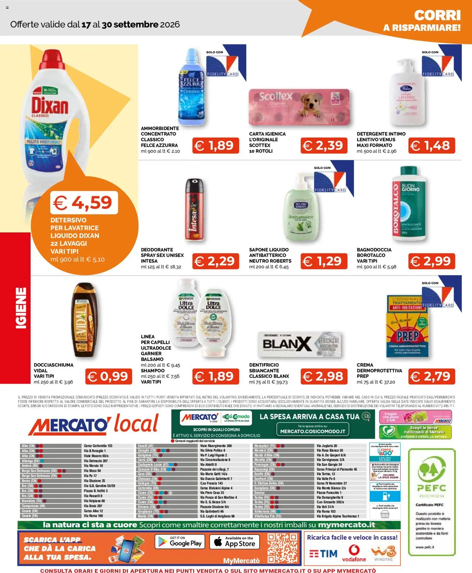Volantino Mercatò del 17/09/2026 | Pagina: 12 | Prodotti: Balsamo, Crema, Sapone, Detergente intimo