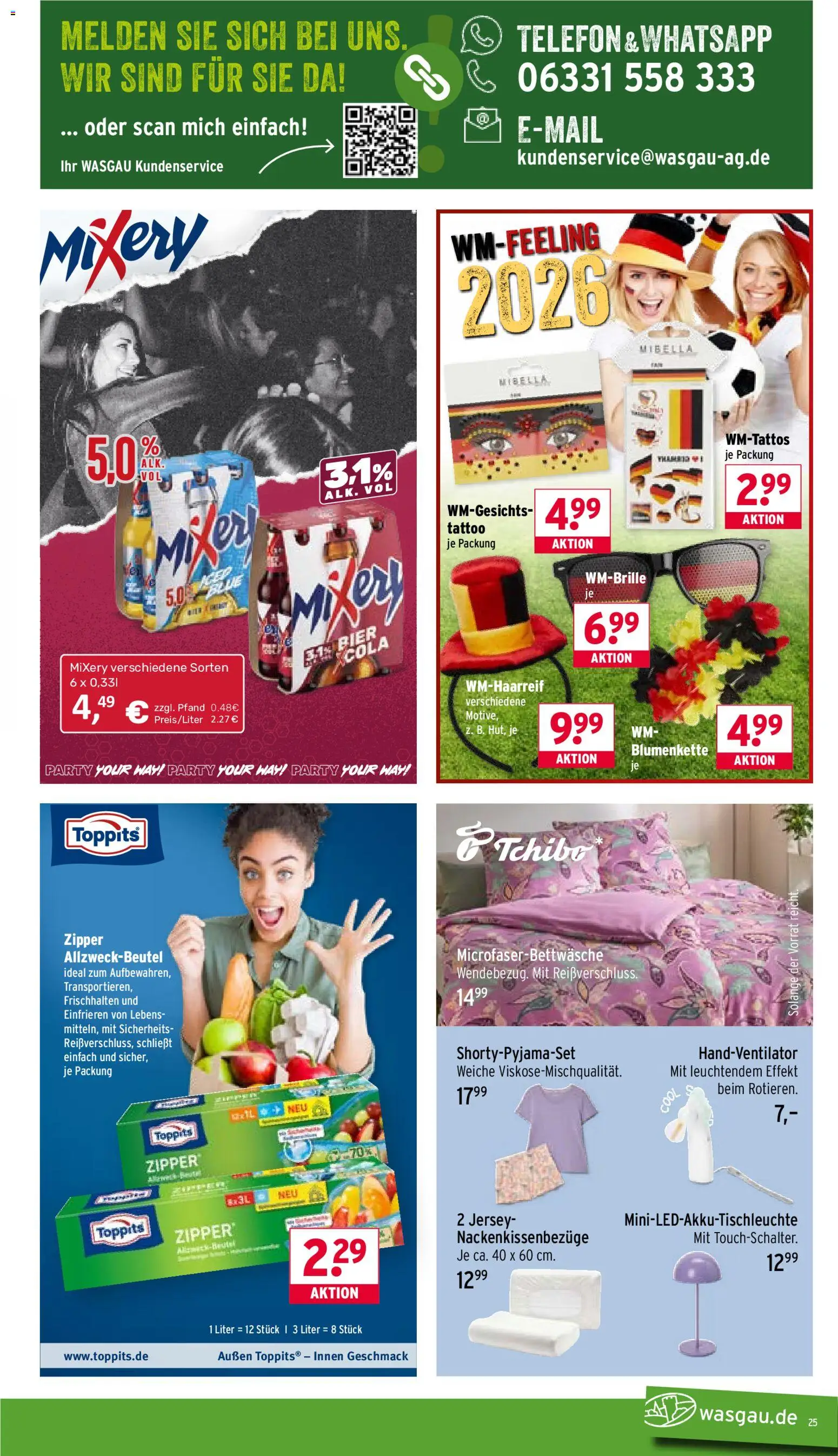Wasgau Prospekt – gültig ab 26.05.2026 | Seite: 25 | Produkte: Bier, Mixery, Telefon