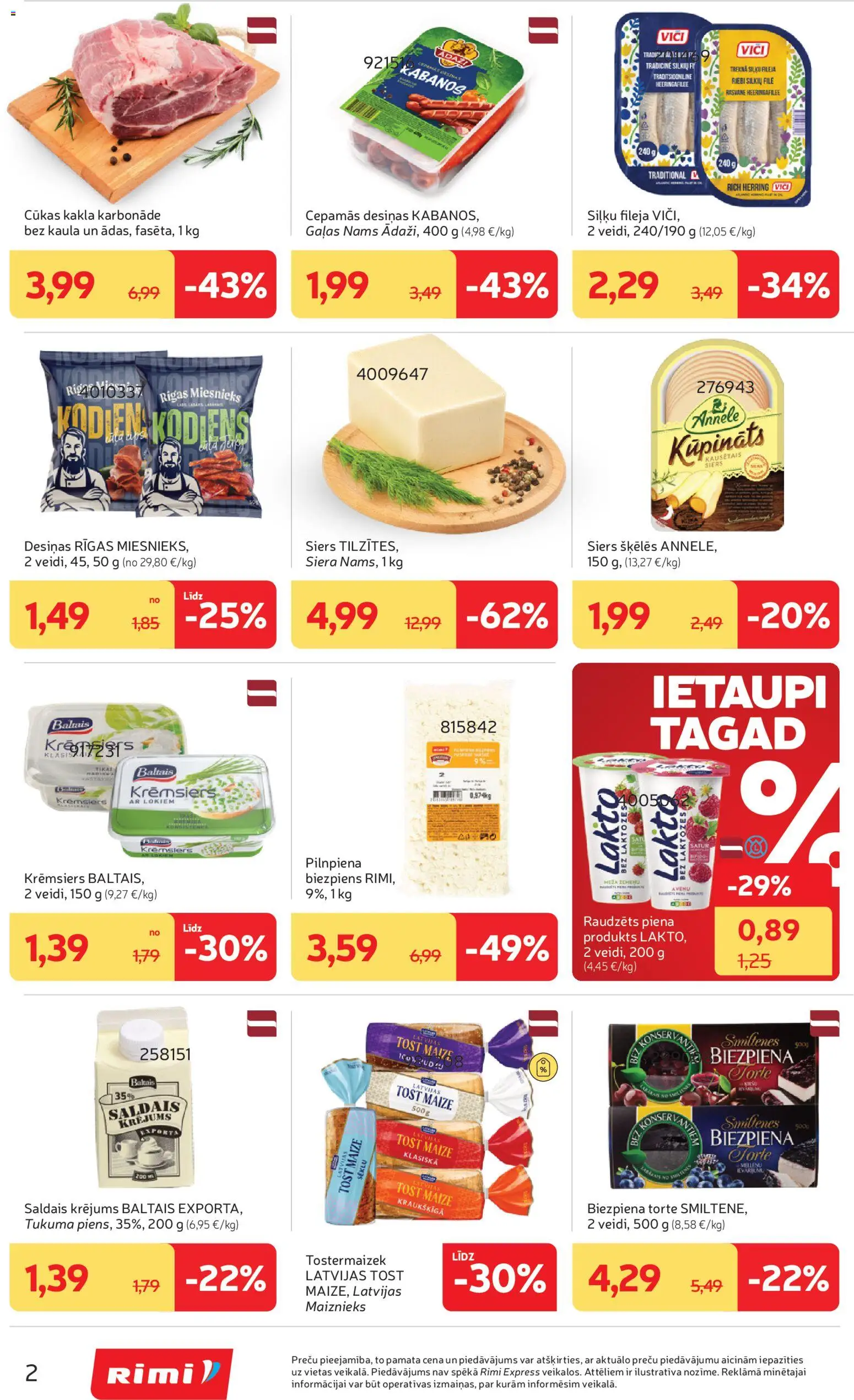 Rimi Mini Rimi akciju buklets no 24.03.2026 » aktuālā atlaide