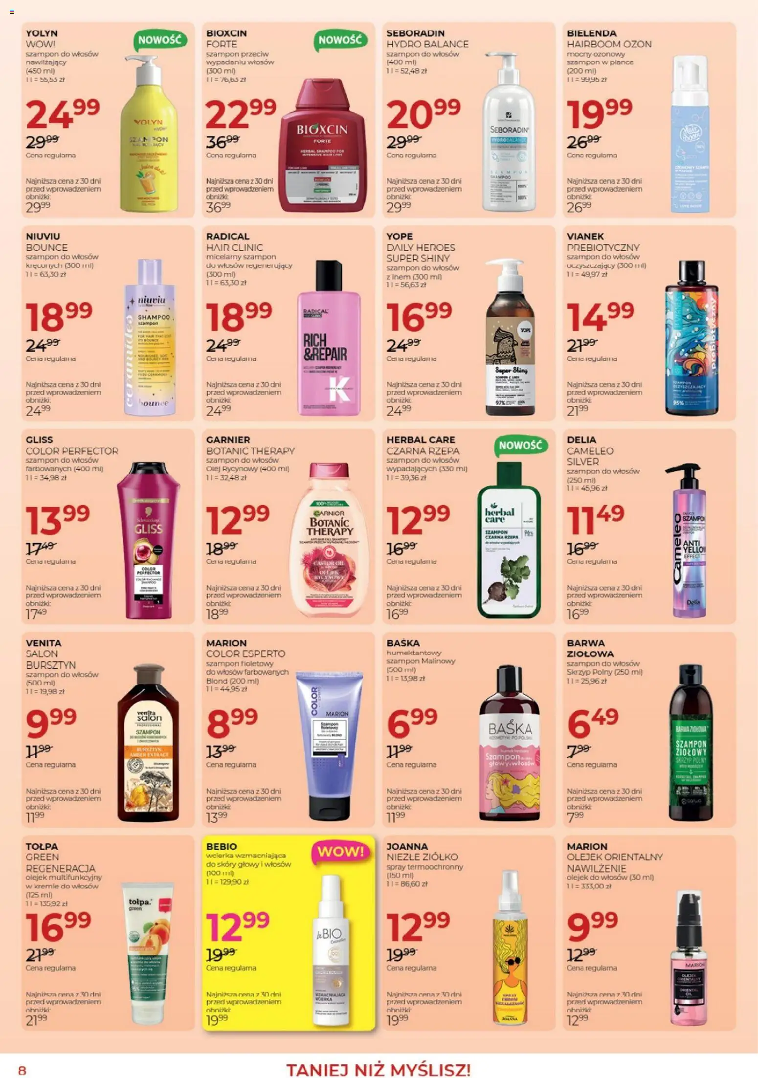 Jawa gazetka od 04.03.2026 | Strona: 8 | Produkty: Olej, Szampon, Olejek do włosów