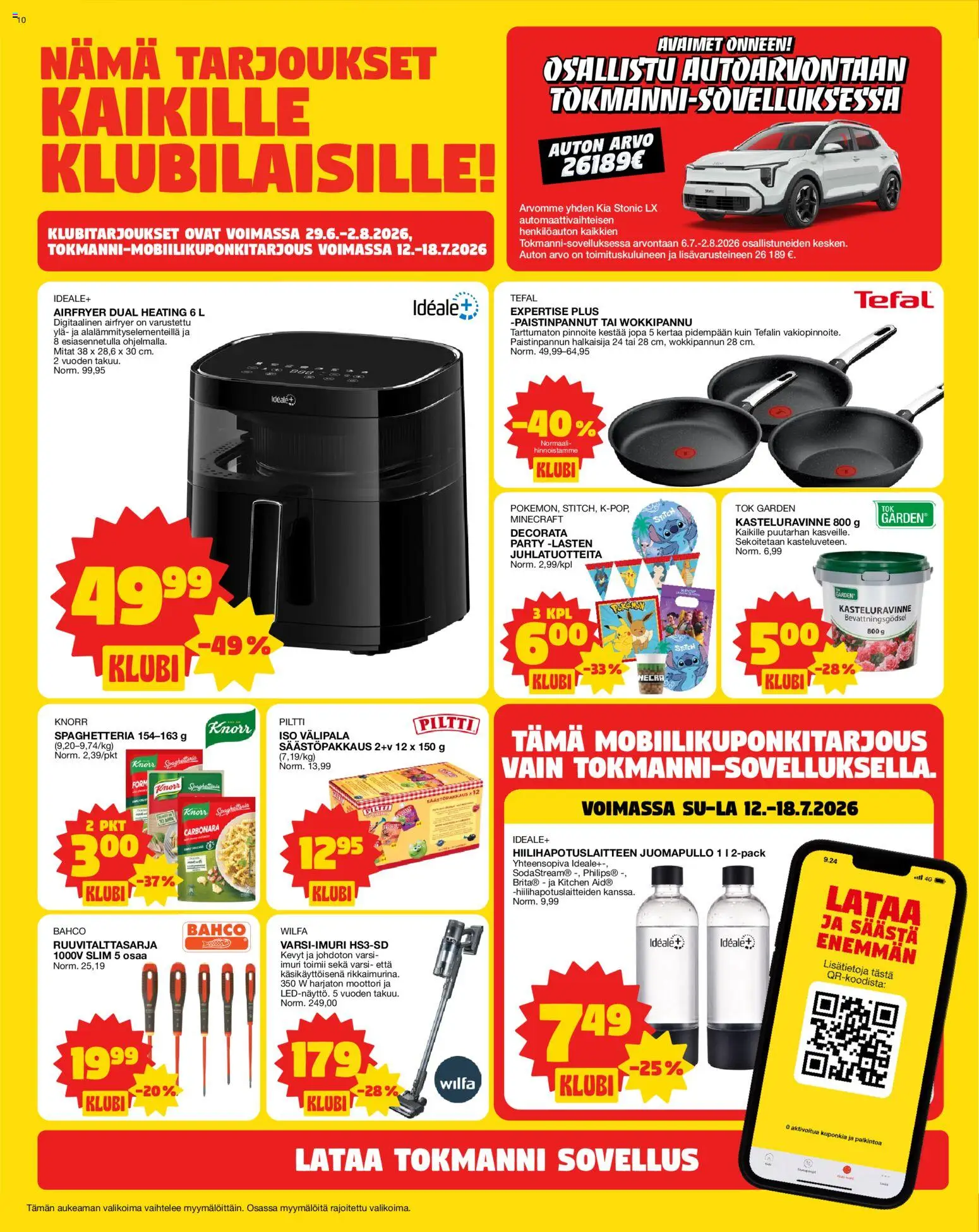 Tokmanni tarjoukset – voimassa 13/07/2026 alkaen | Sivu: 10 | Tuotteet: Imuri